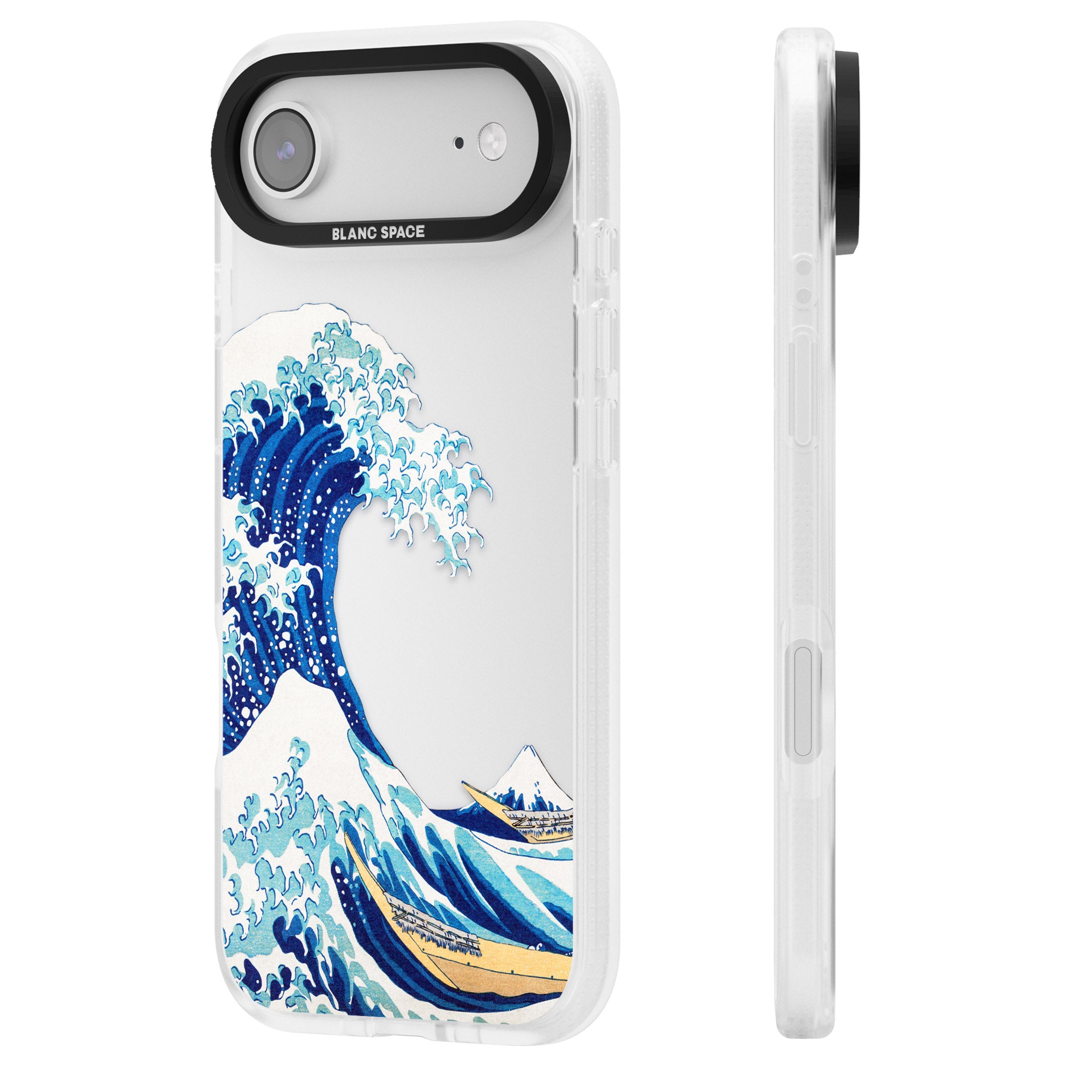 The Great Wave Of Kanagawa iPhone 17 Air Impact Air Clear Phone Case Side Profile