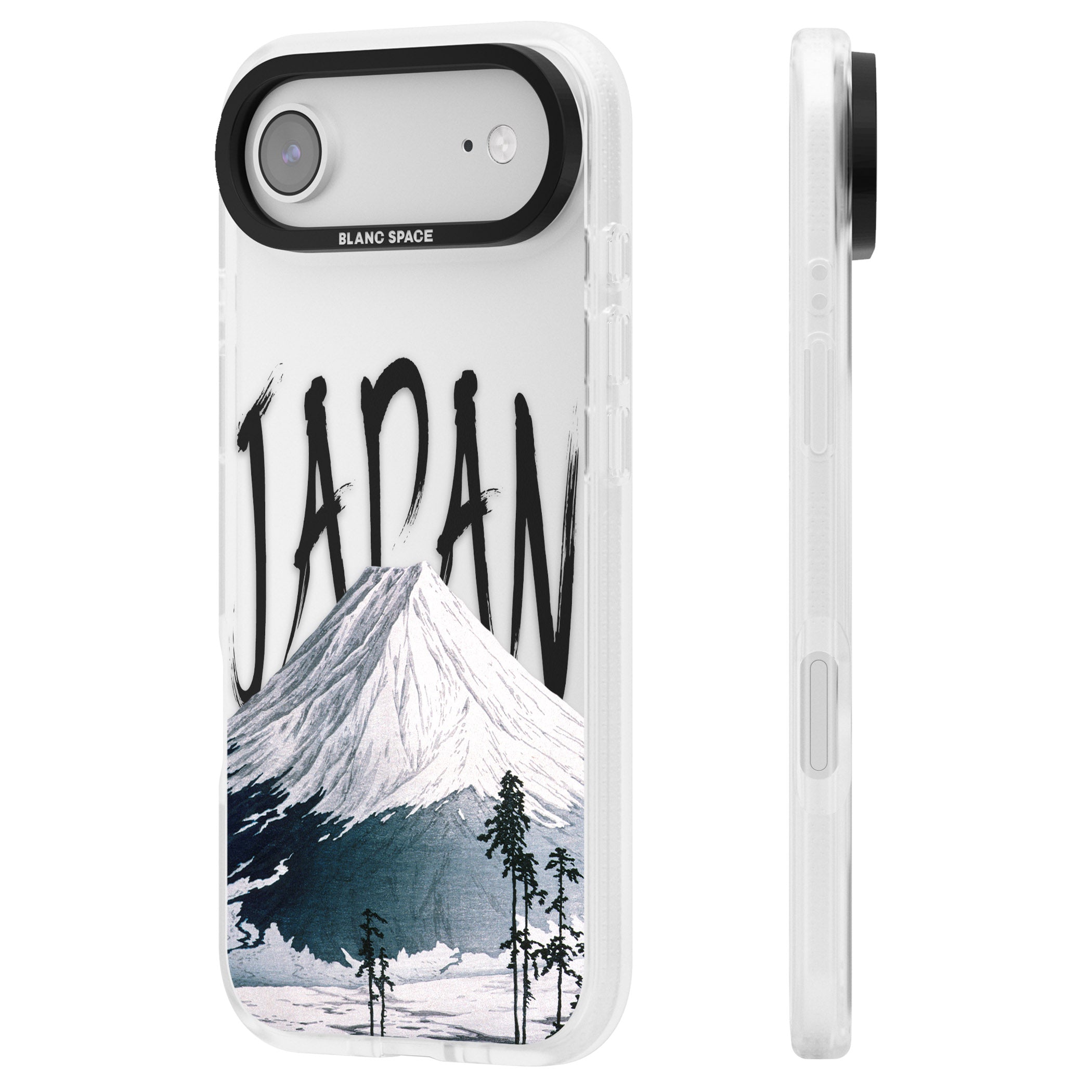 Mount Fuji Cutout iPhone 17 Air Impact Air Clear Phone Case Side Profile