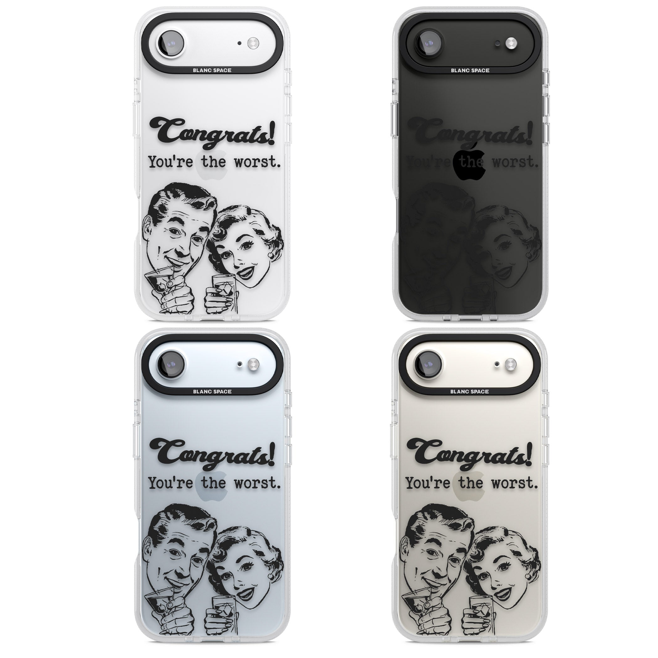 Congrats Youre The Worst iPhone 17 Air Impact Air Clear Phone Case APT Impact Protection
