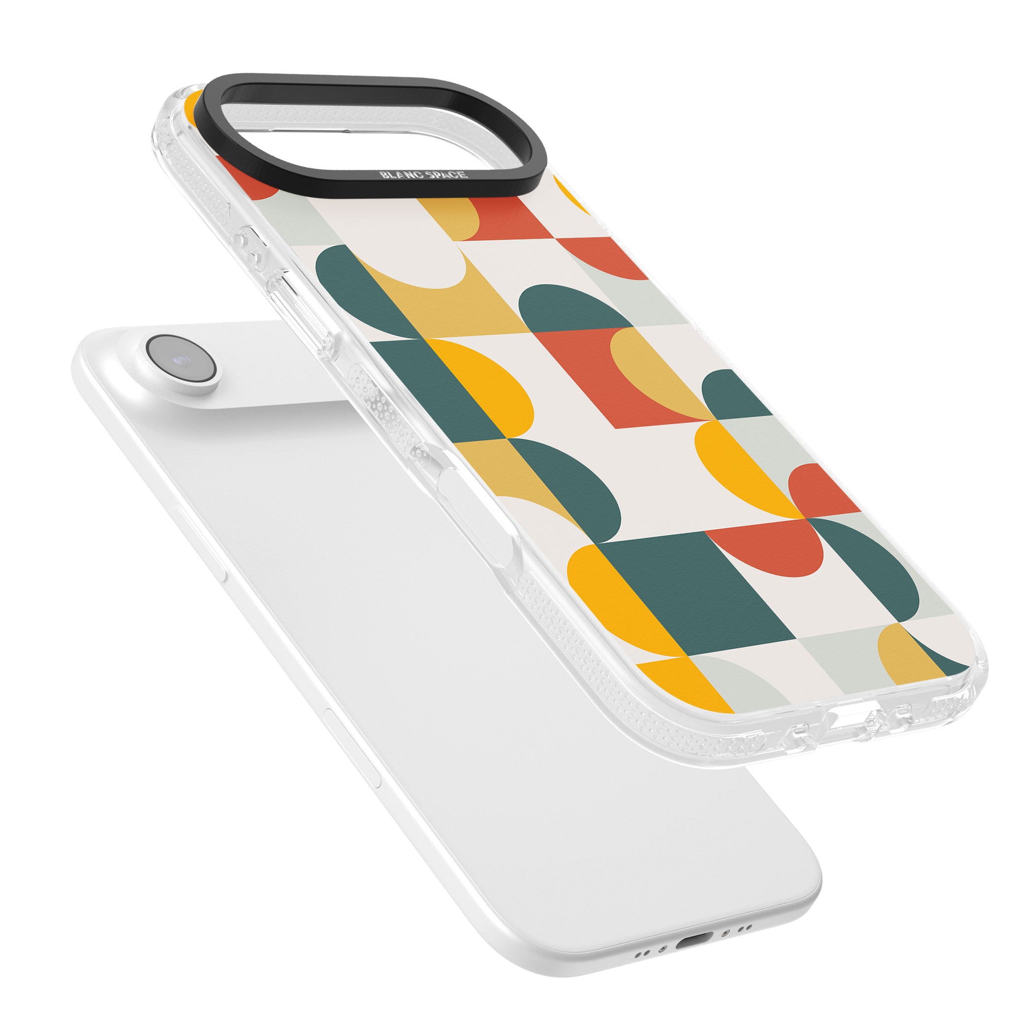 Retro Color Blocks iPhone 17 Air Impact Air Clear Phone Case Colours