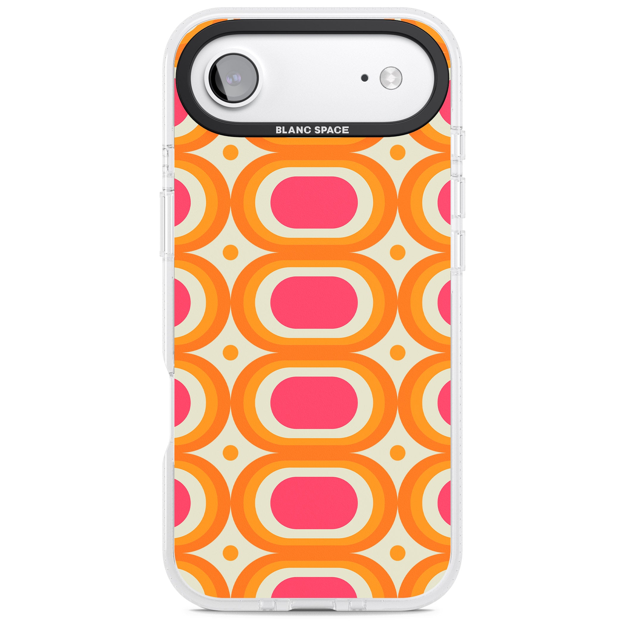 Groovy 60S Shape Pattern iPhone 17 Air Impact Air Clear Phone Case