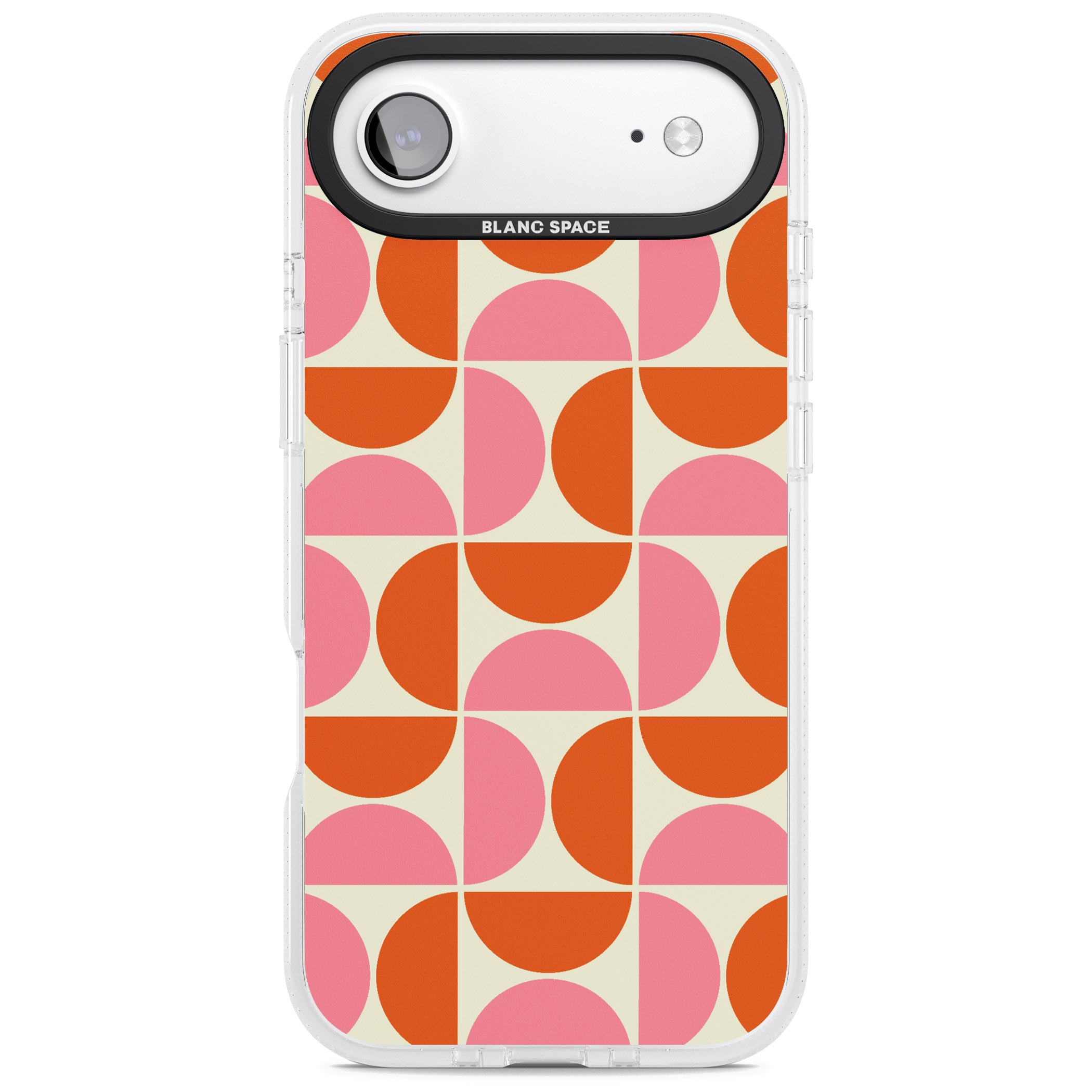 Retro Half Circle Pattern iPhone 17 Air Impact Air Clear Phone Case