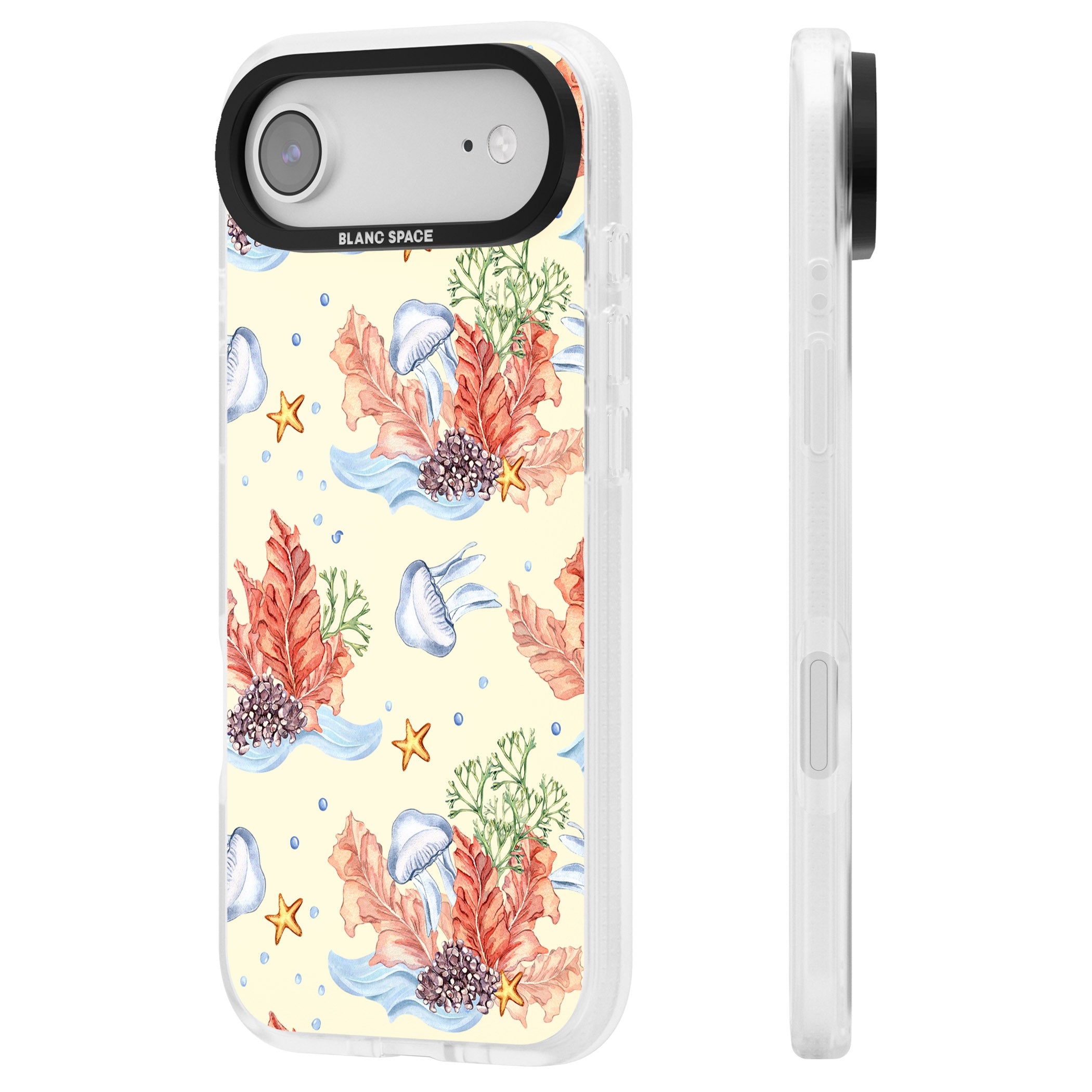 Coral Reef iPhone 17 Air Impact Air Clear Phone Case Side Profile
