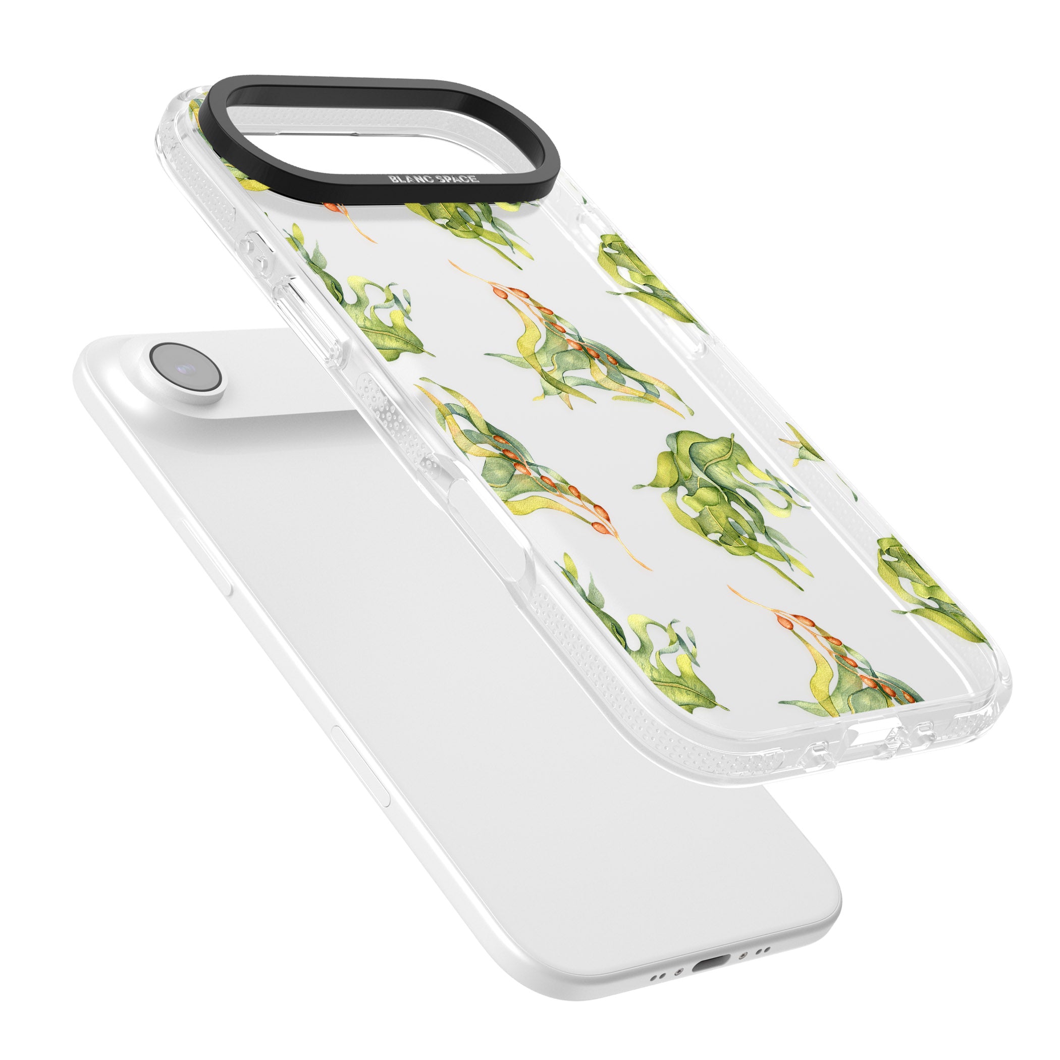 Flowing Seaweed Watercolor iPhone 17 Air Impact Air Clear Phone Case Colours