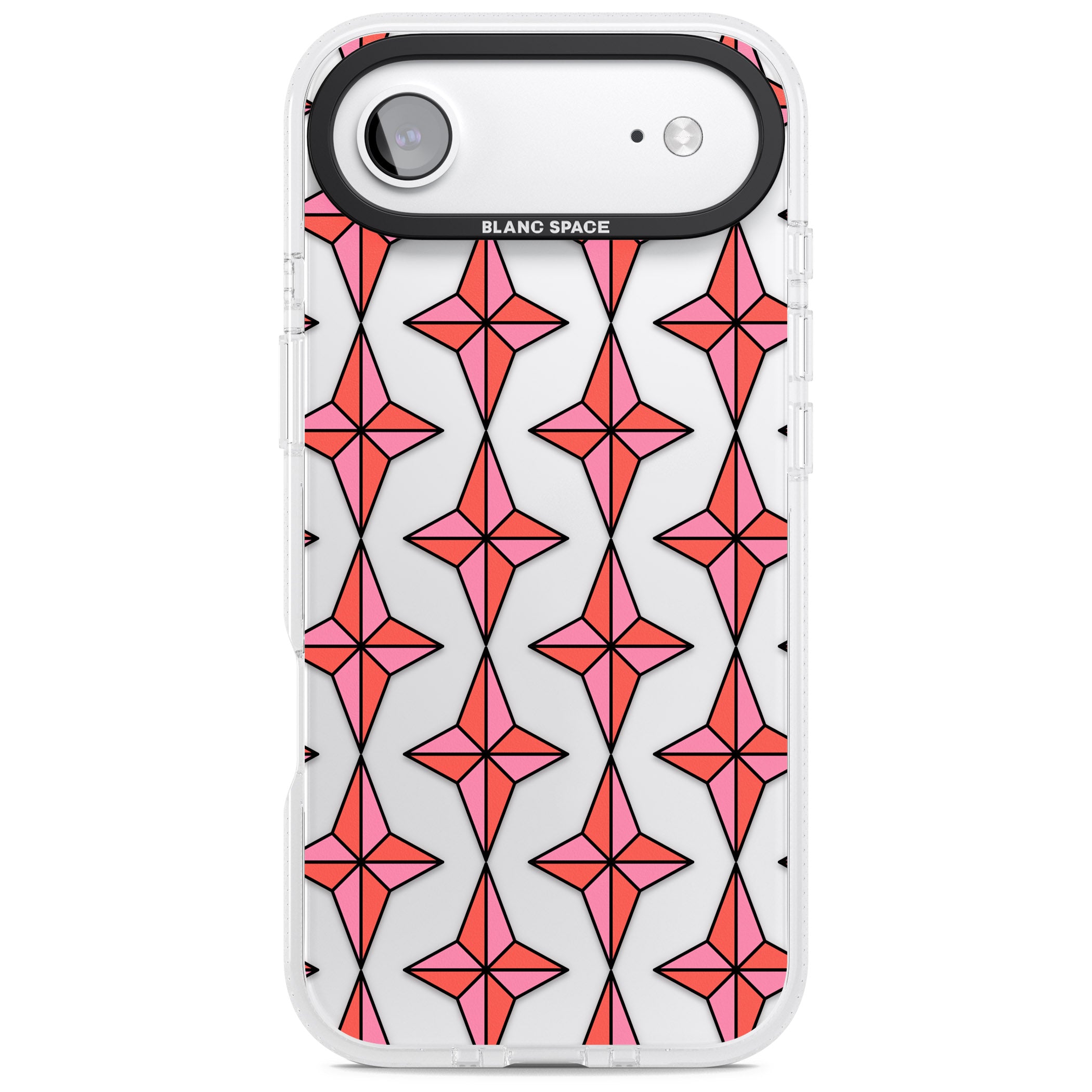 Rose Stars Pattern (Clear) iPhone 17 Air Impact Air Clear Phone Case