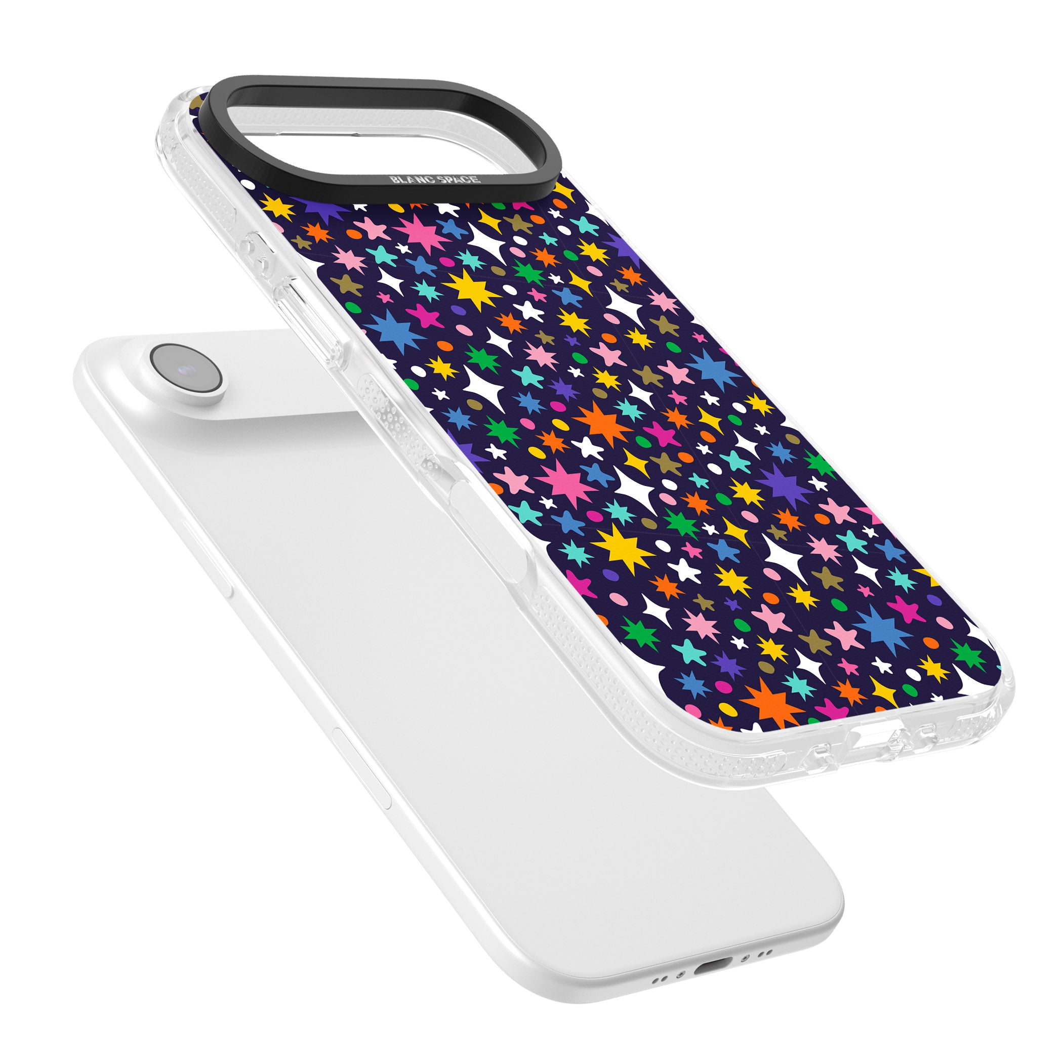 Rainbow Starburst (Purple) iPhone 17 Air Impact Air Clear Phone Case Colours