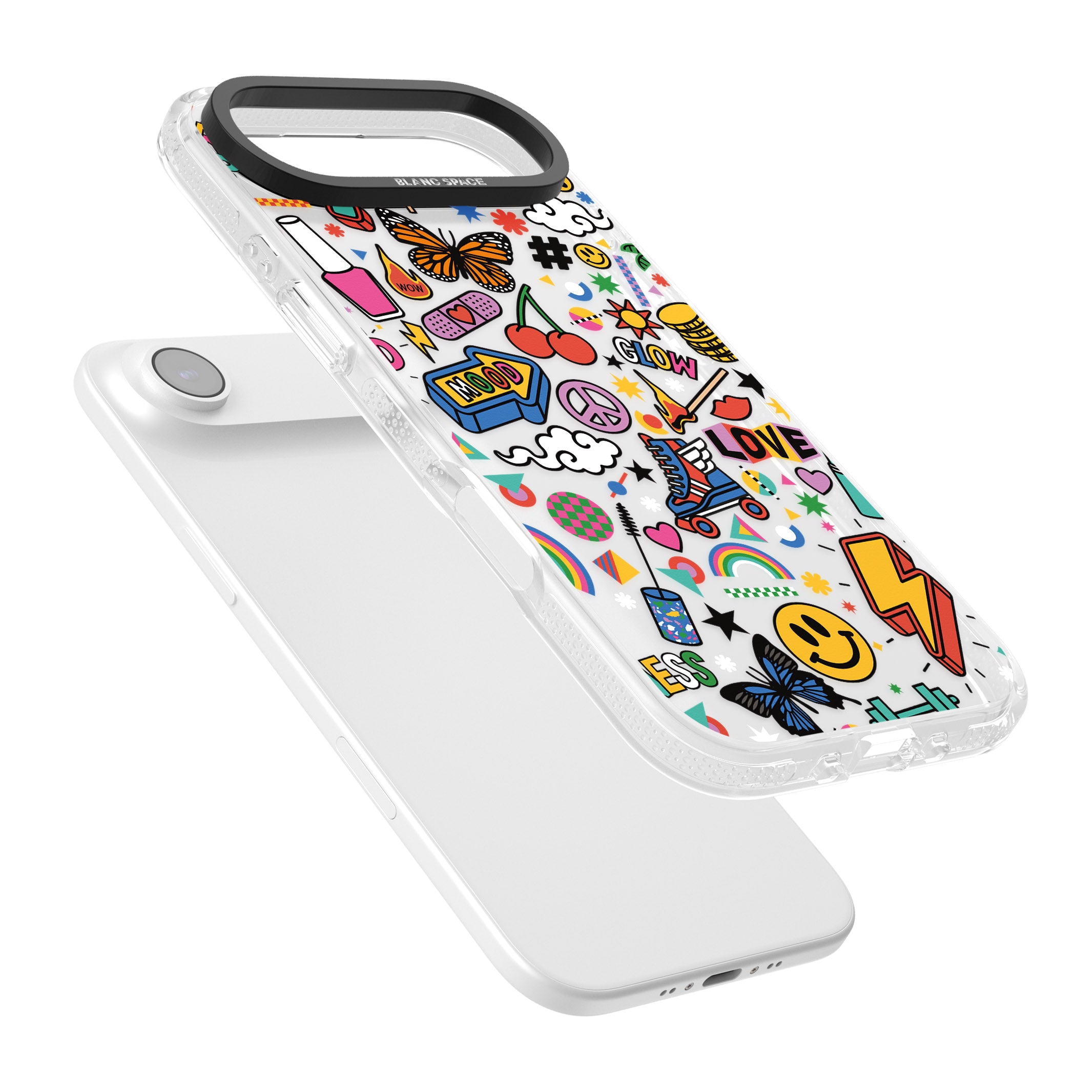 Electric Love iPhone 17 Air Impact Air Clear Phone Case Colours