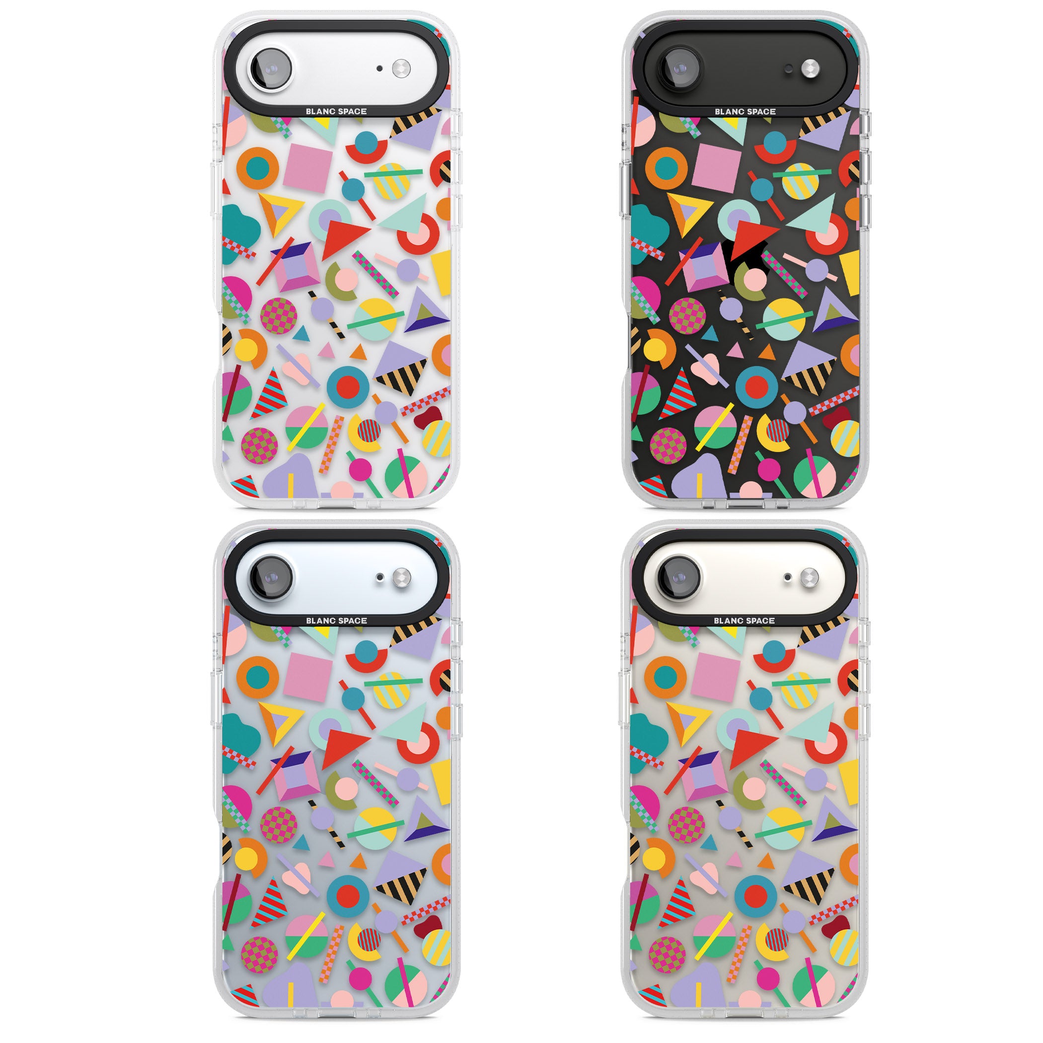 Retro Carnival Shapes iPhone 17 Air Impact Air Clear Phone Case APT Impact Protection