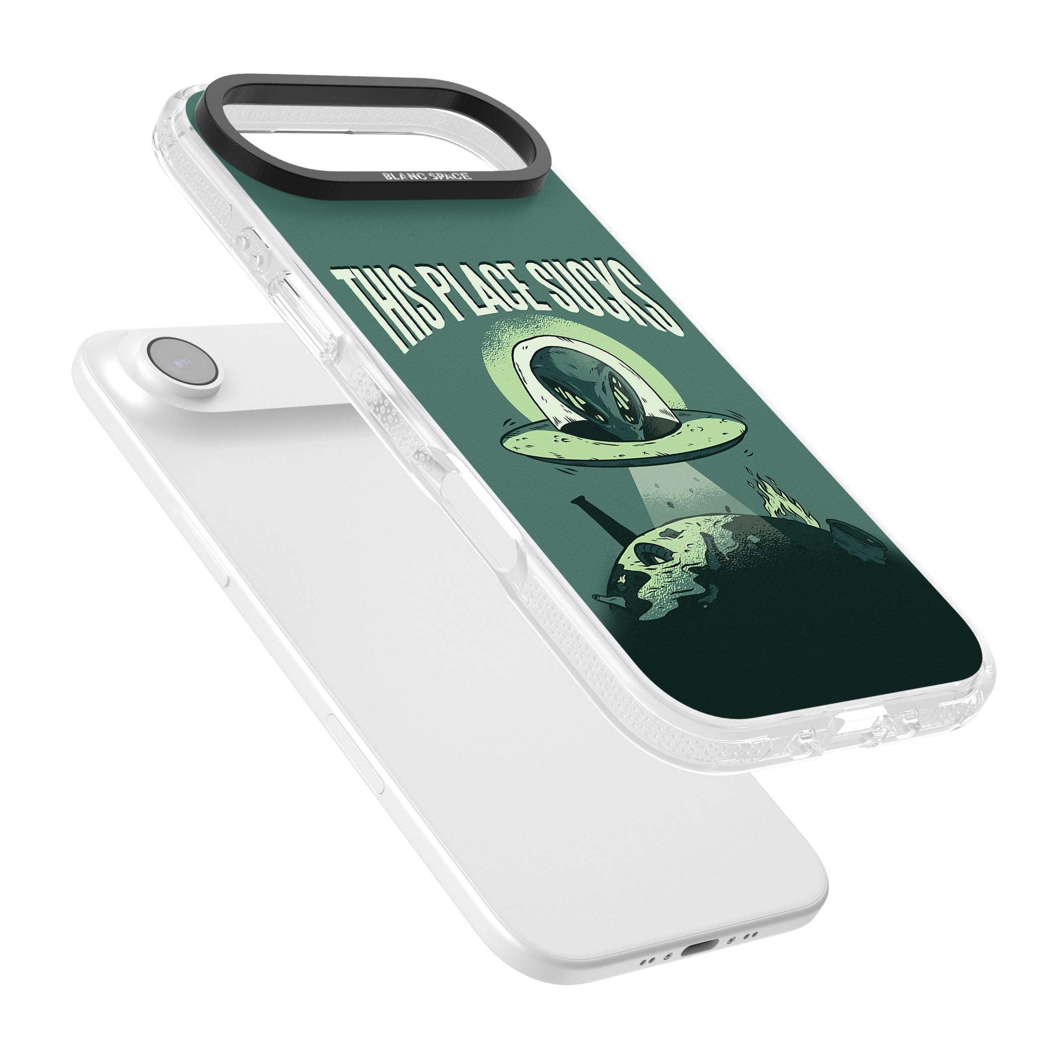 Earth Sucks iPhone 17 Air Impact Air Clear Phone Case Colours