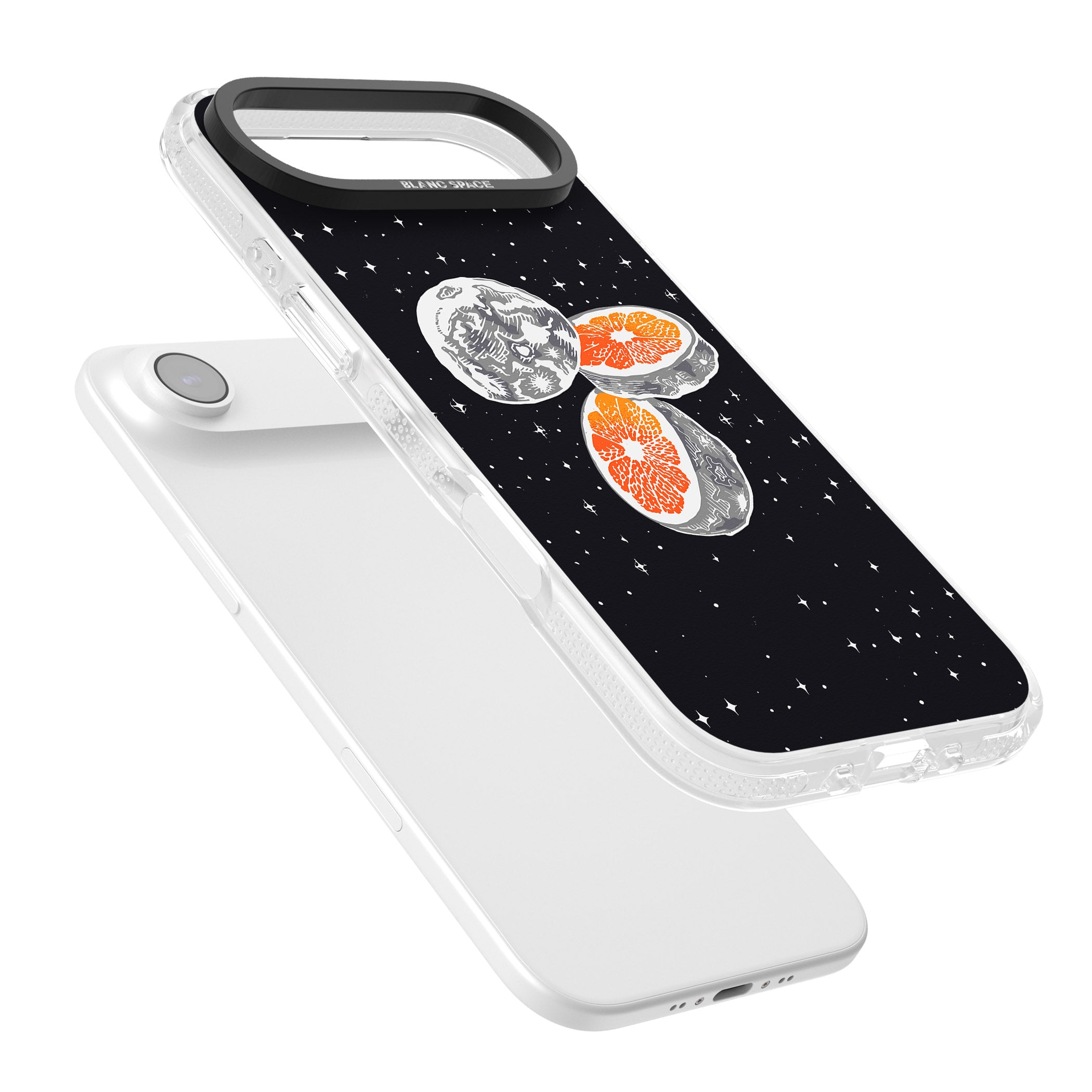 Blood Orange Moon iPhone 17 Air Impact Air Clear Phone Case Colours