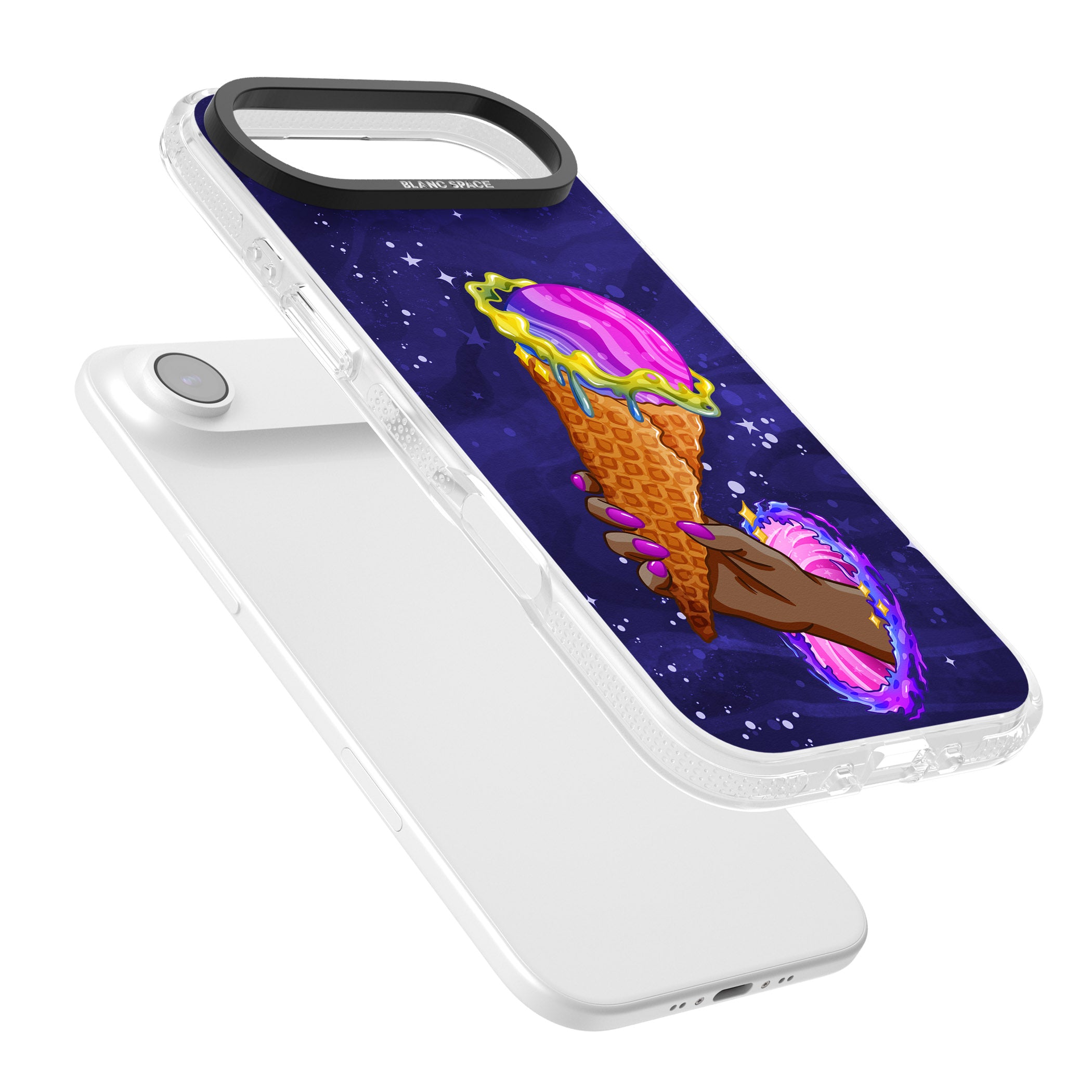 Interdimensional Ice Cream iPhone 17 Air Impact Air Clear Phone Case Colours