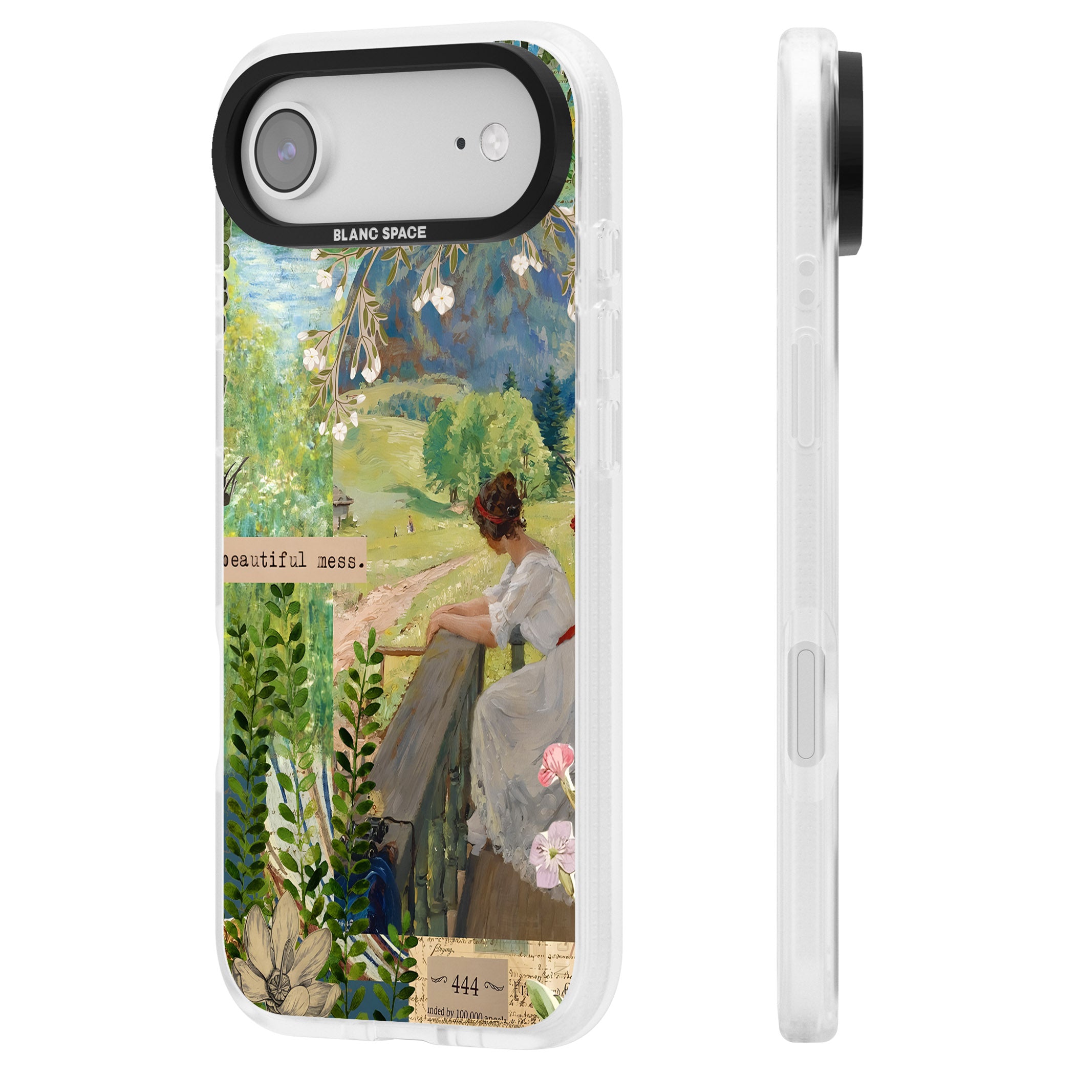 Beautiful Mess iPhone 17 Air Impact Air Clear Phone Case Side Profile