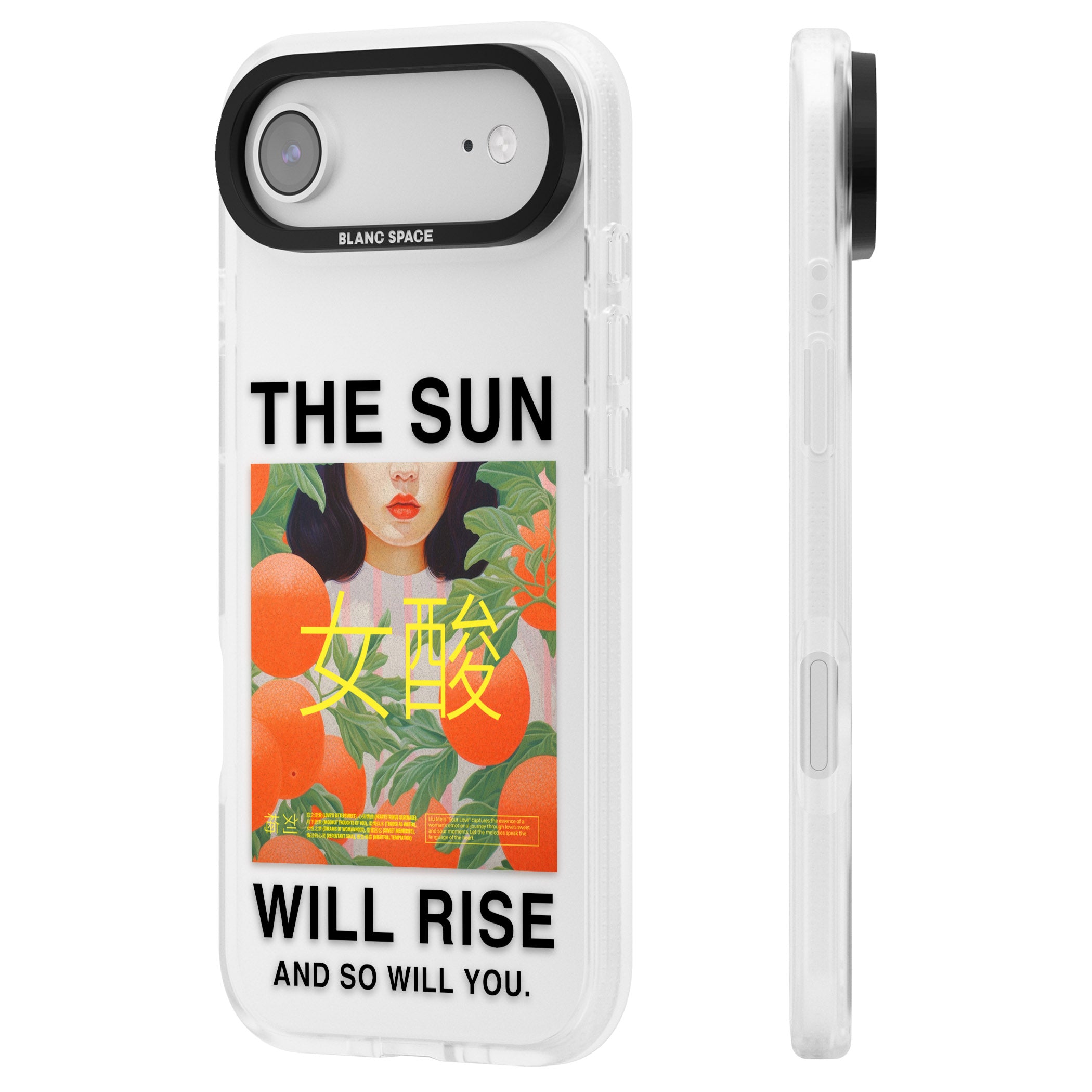 The Sun Will Rise iPhone 17 Air Impact Air Clear Phone Case Side Profile