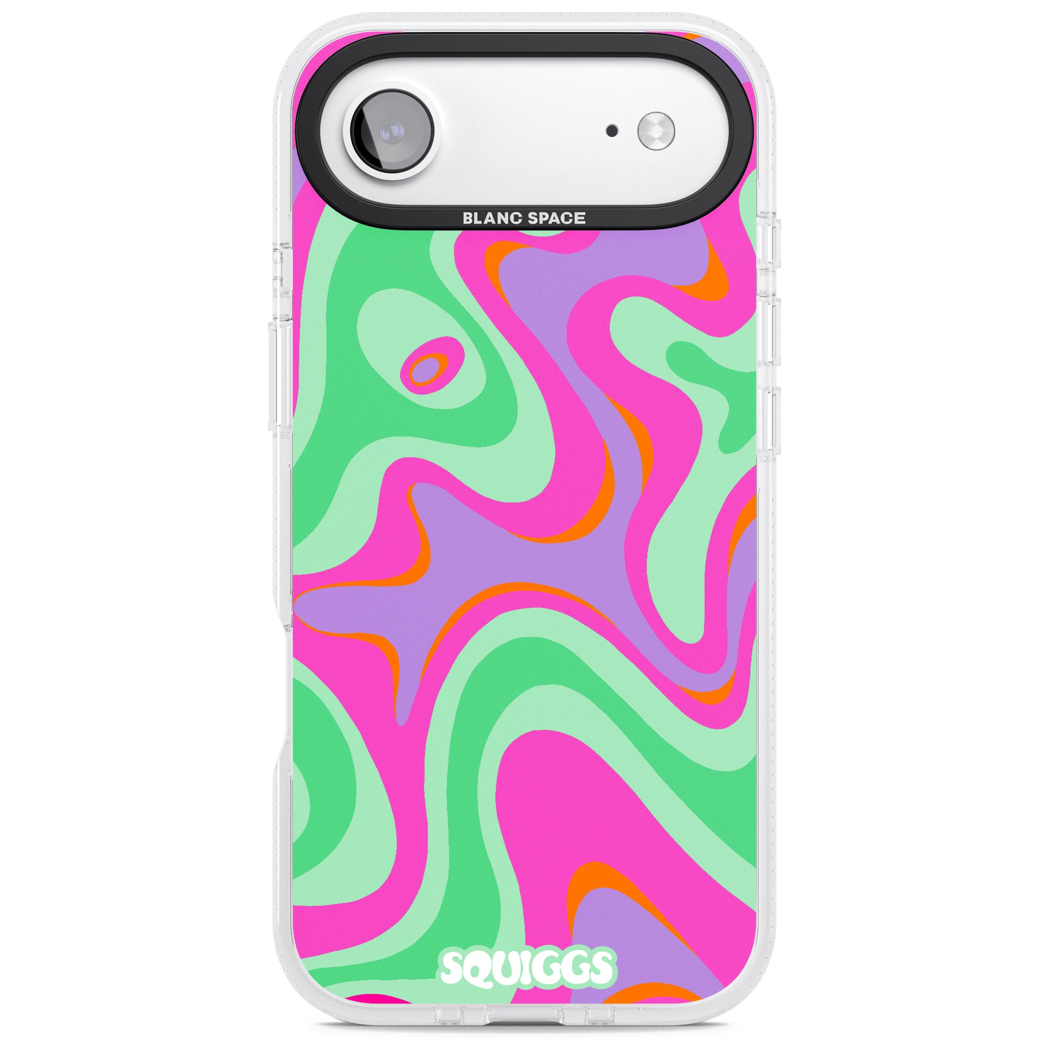 Pink Lava iPhone 17 Air Impact Air Clear Phone Case