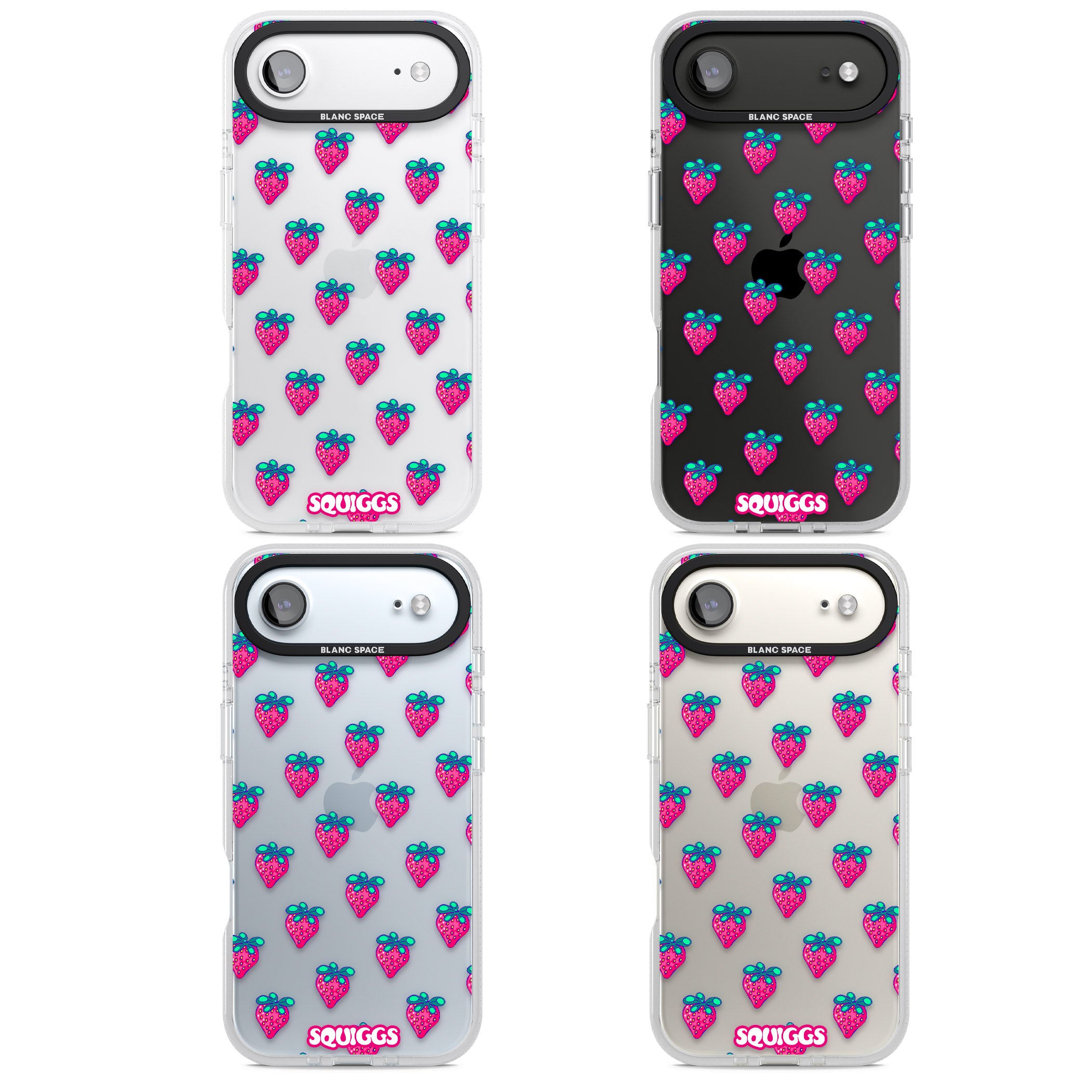 Strawberry Patch iPhone 17 Air Impact Air Clear Phone Case APT Impact Protection