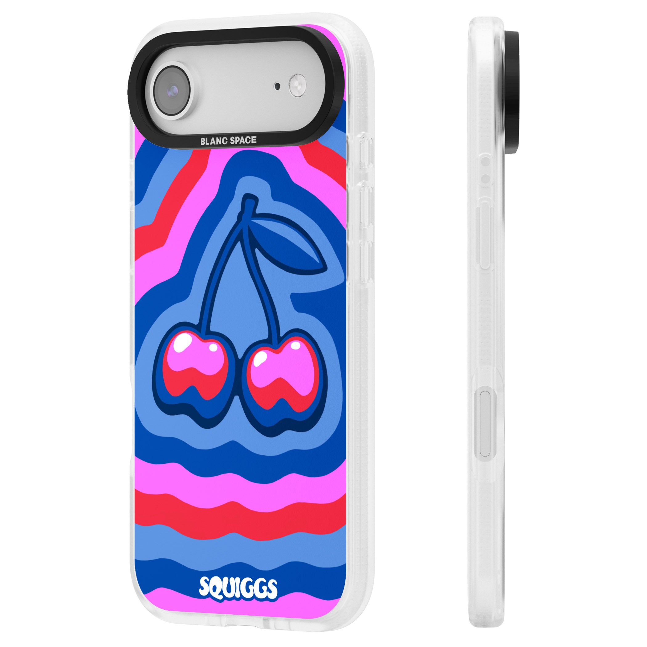 Cherry Rainbow iPhone 17 Air Impact Air Clear Phone Case Side Profile