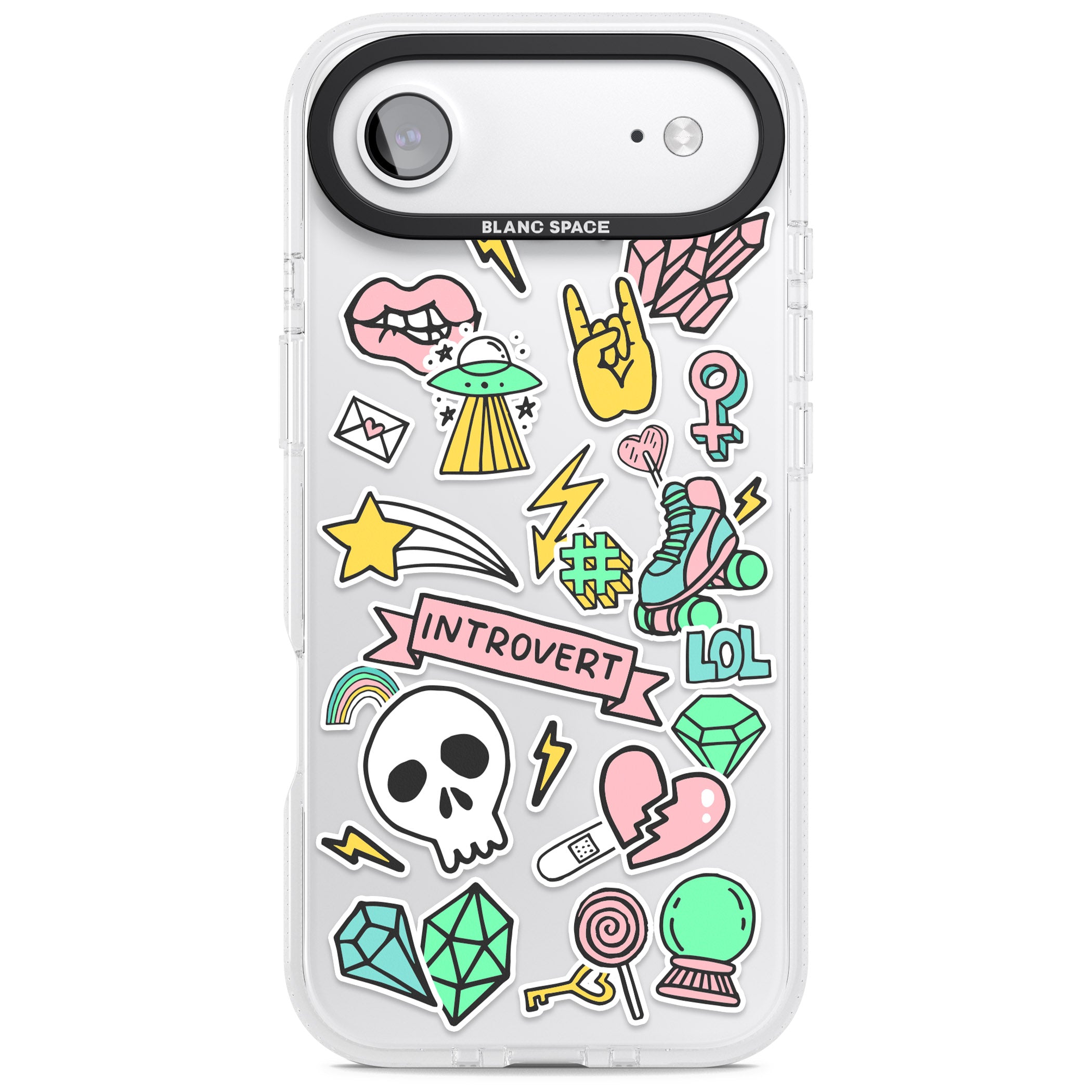 Introvert Sticker iPhone 17 Air Impact Air Clear Phone Case