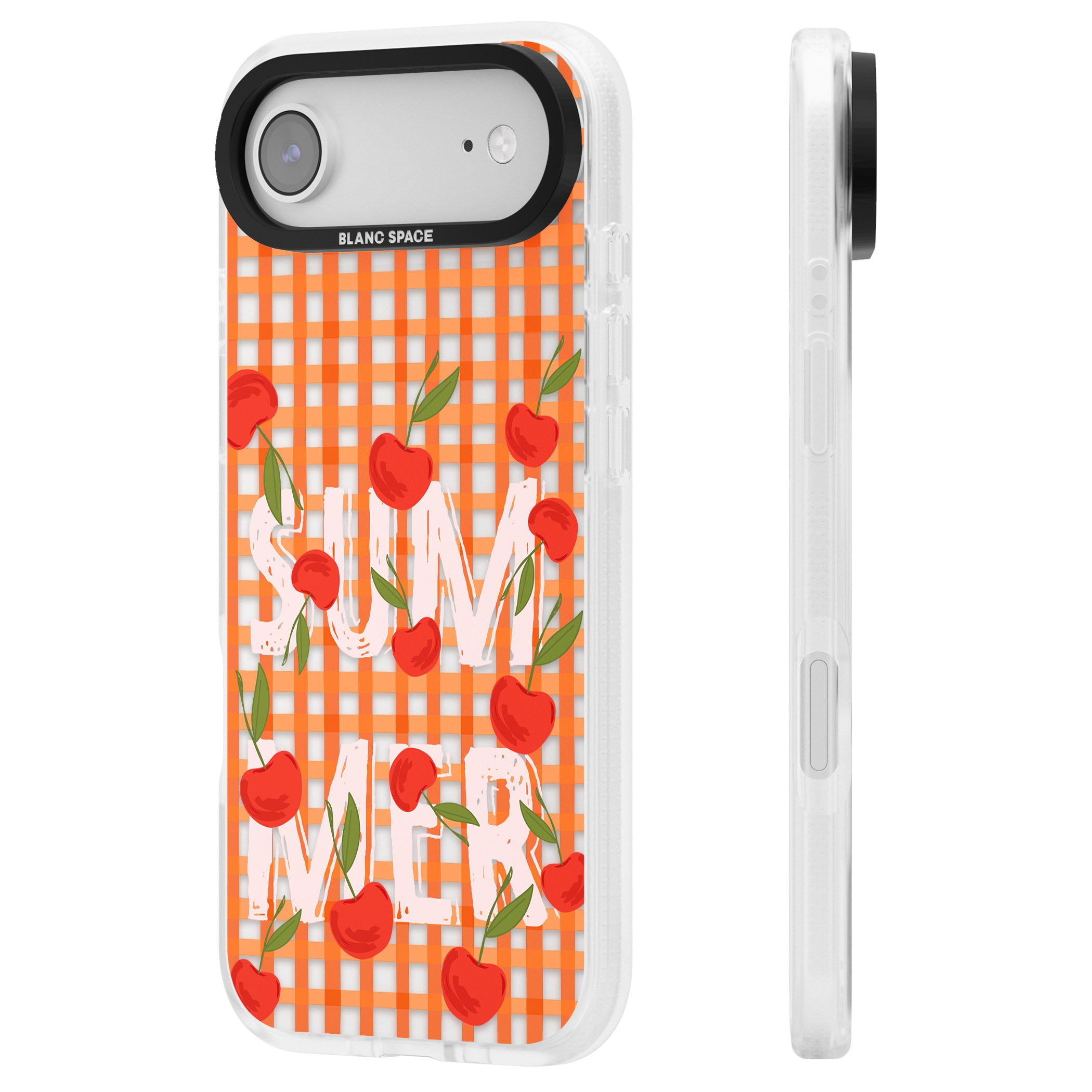 Summer Tomatoes iPhone 17 Air Impact Air Clear Phone Case Side Profile