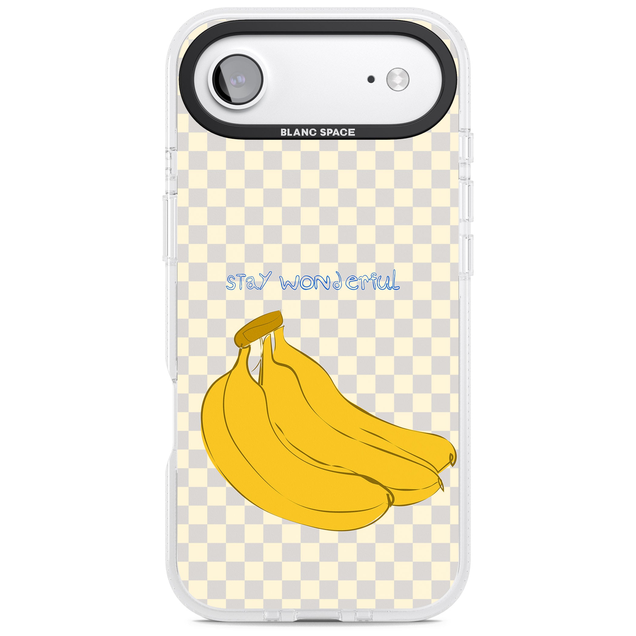 Stay Wonderful Banana iPhone 17 Air Impact Air Clear Phone Case