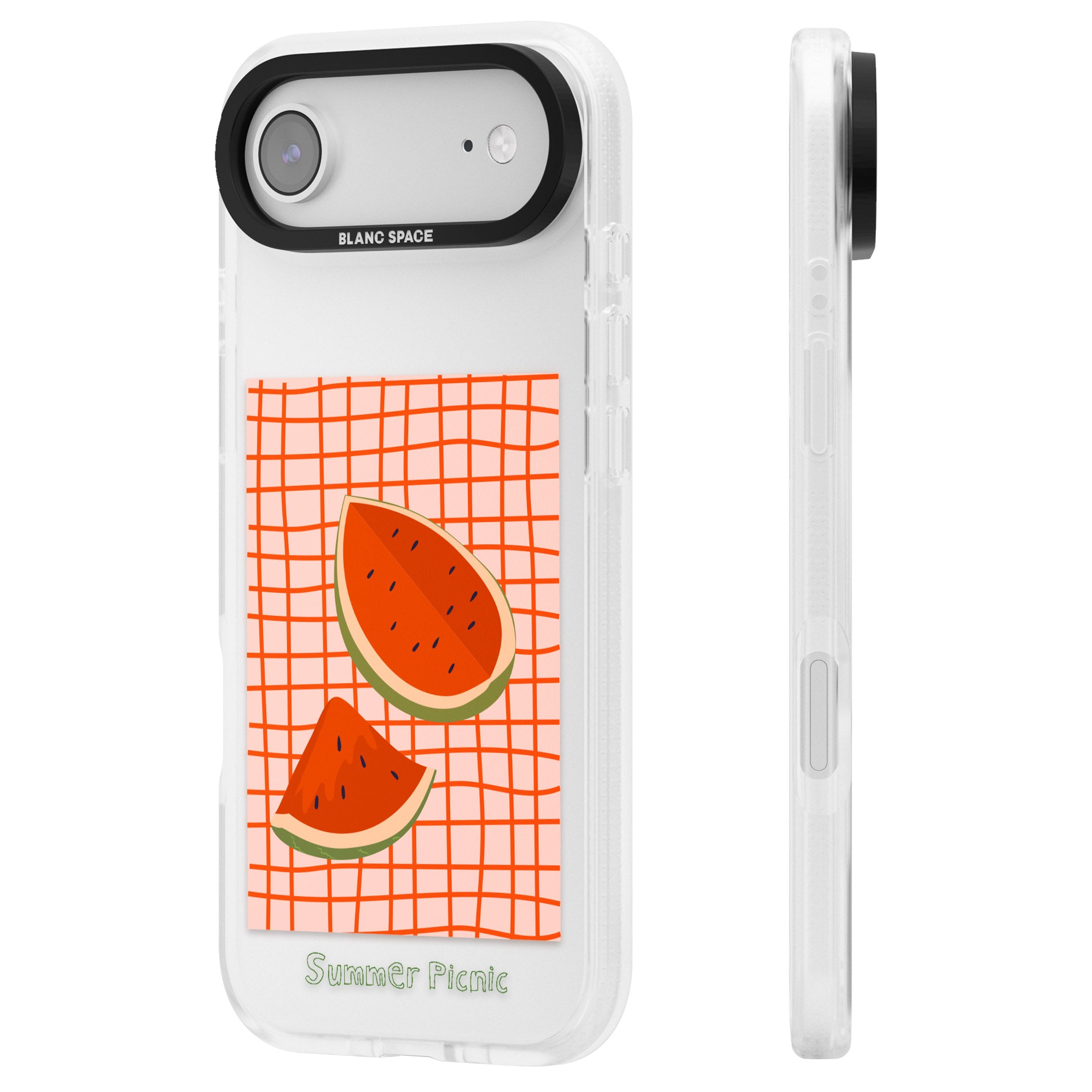 Summer Picnic iPhone 17 Air Impact Air Clear Phone Case Side Profile