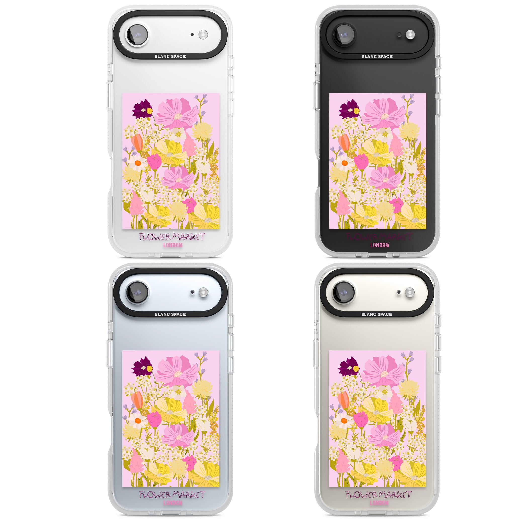 Flower Market iPhone 17 Air Impact Air Clear Phone Case APT Impact Protection