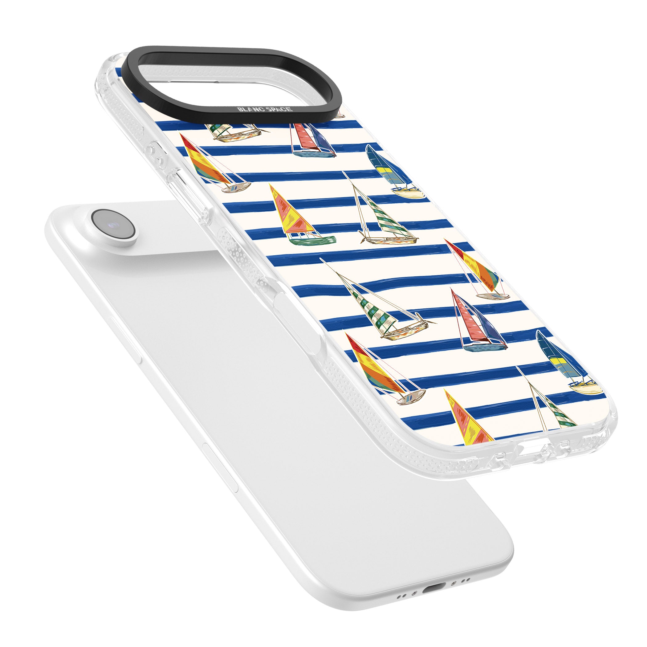 Coastal Sailboats iPhone 17 Air Impact Air Clear Phone Case Colours