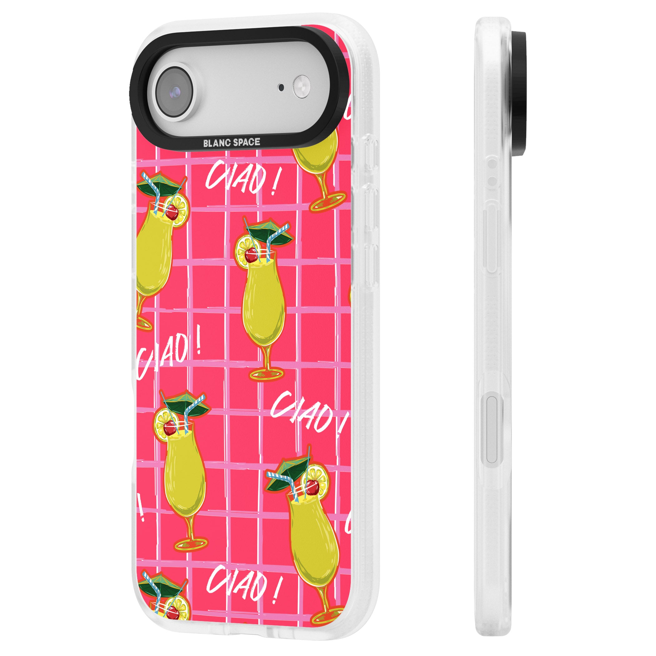 Ciao Lemons iPhone 17 Air Impact Air Clear Phone Case Side Profile