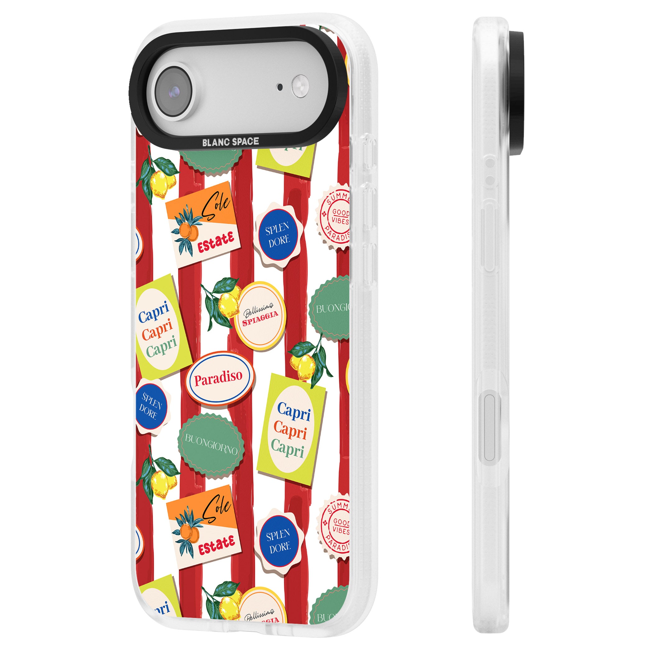 Capri iPhone 17 Air Impact Air Clear Phone Case Side Profile