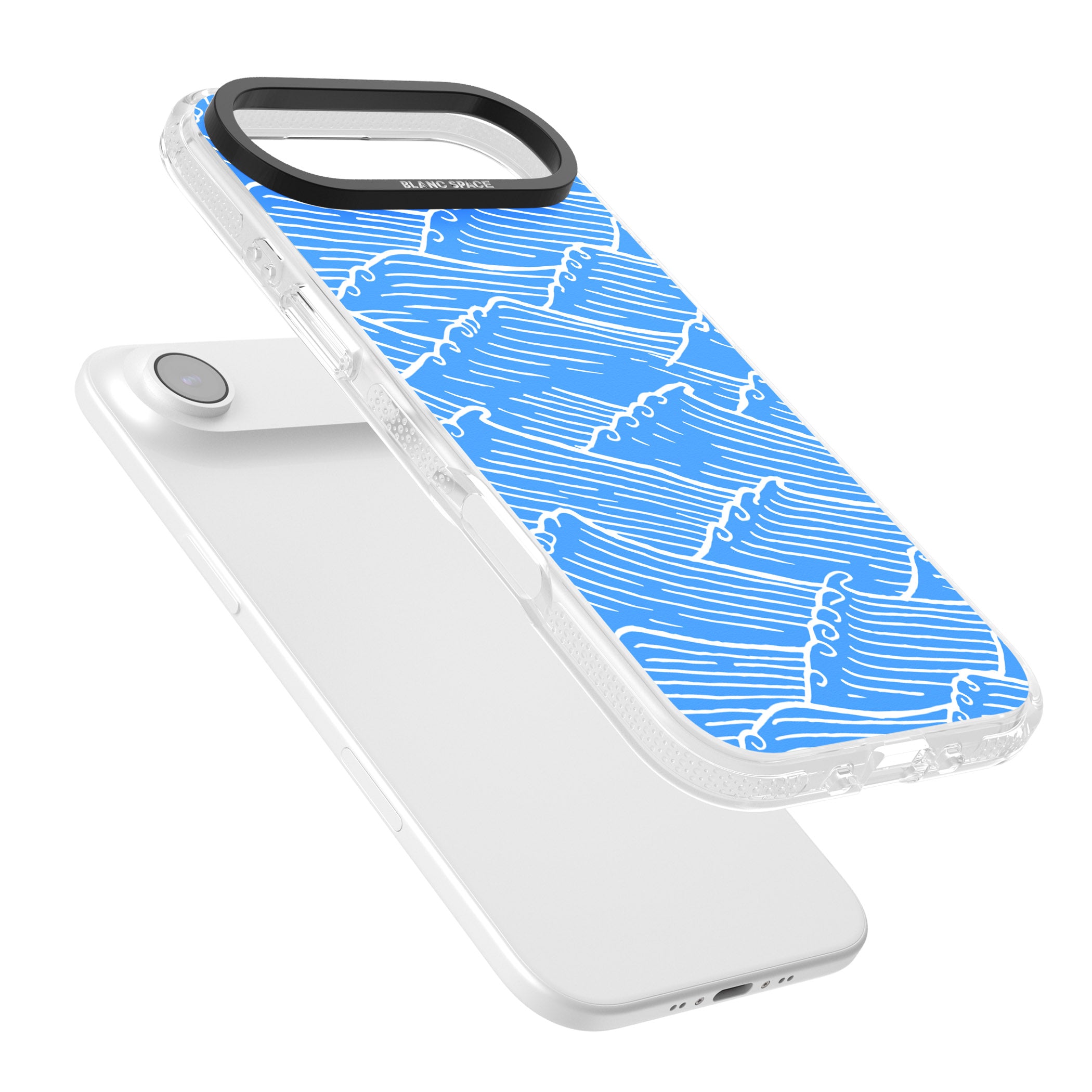 Waves Pattern iPhone 17 Air Impact Air Clear Phone Case Colours