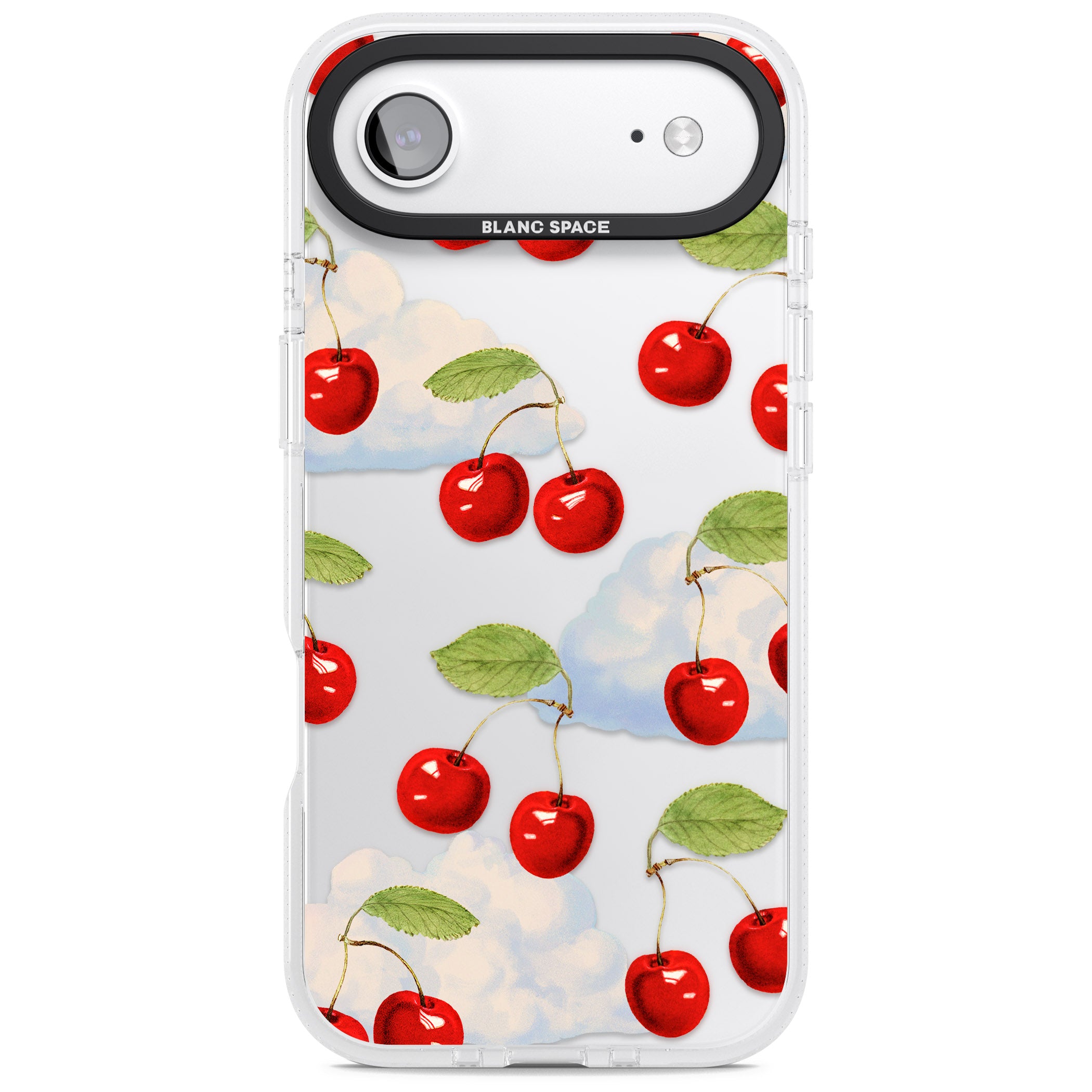 Vintage Cherries & Clouds iPhone 17 Air Impact Air Clear Phone Case