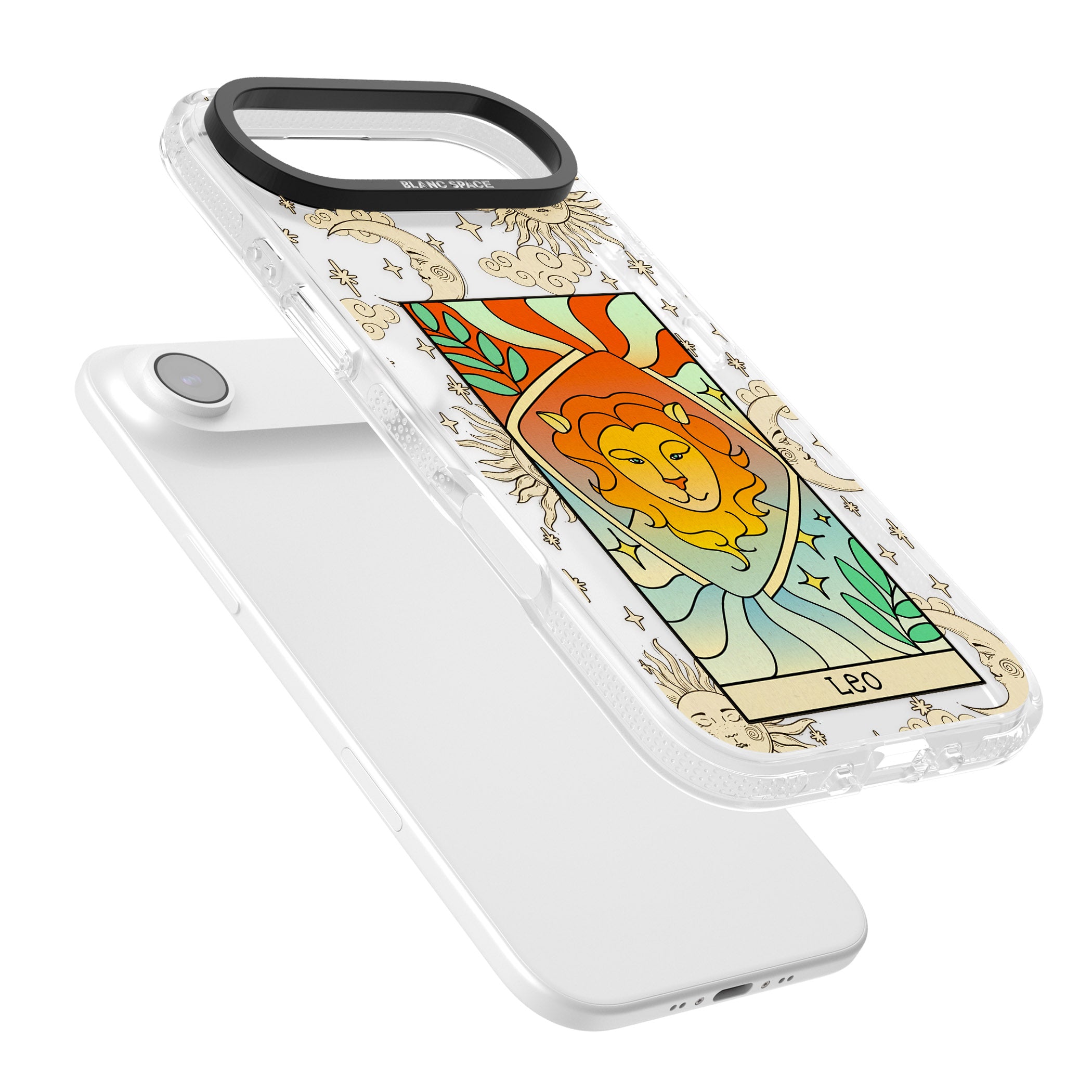 Celestial Zodiac Leo iPhone 17 Air Impact Air Clear Phone Case Colours