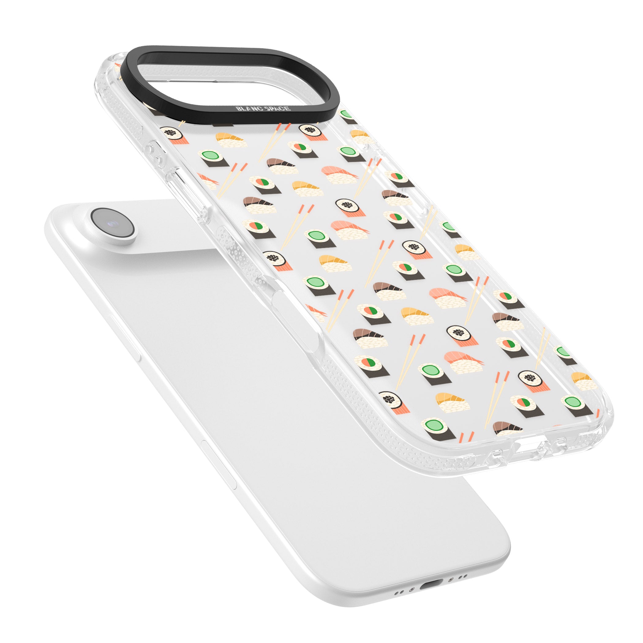 Sushi & Chopsticks Pattern iPhone 17 Air Impact Air Clear Phone Case Colours