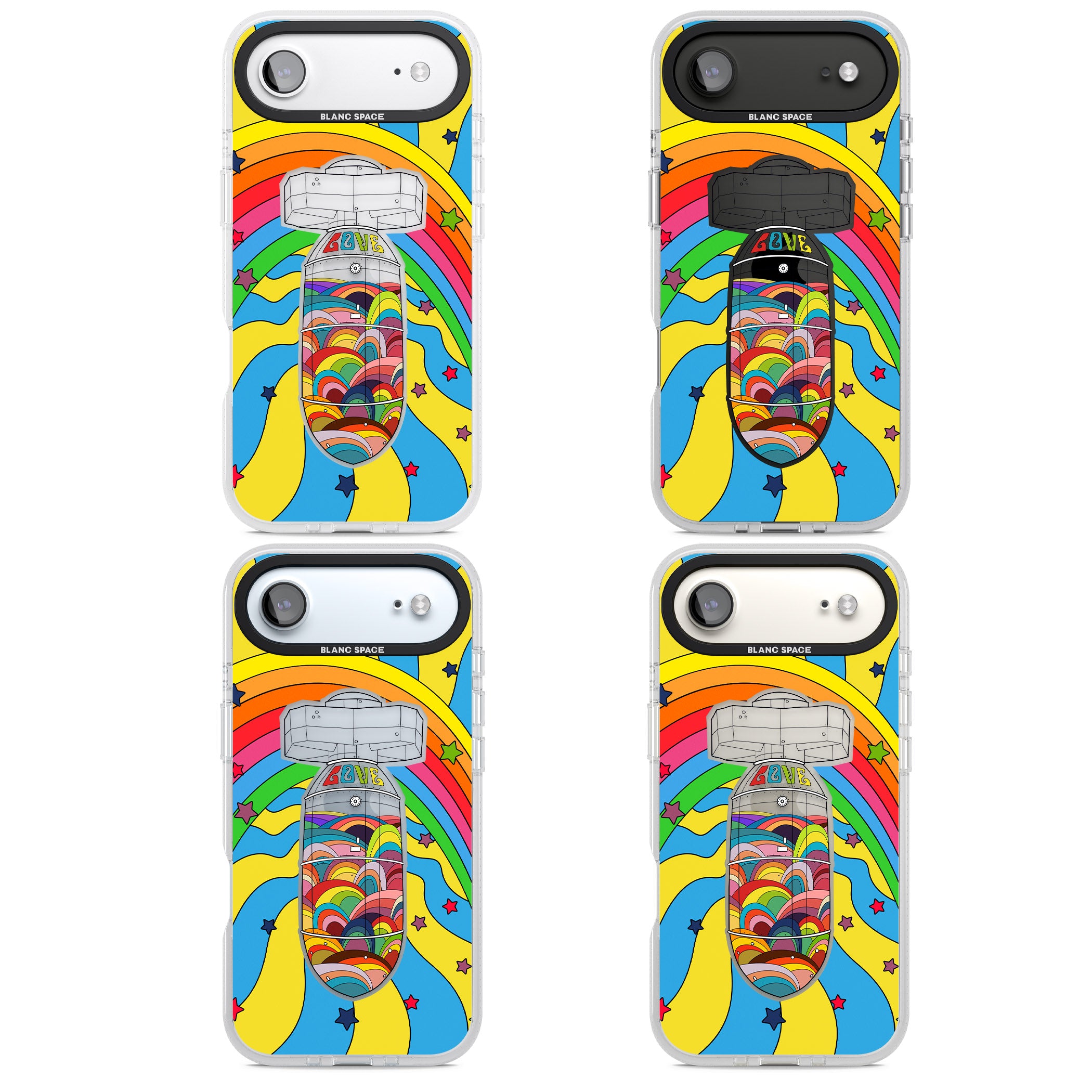 Love Bomb iPhone 17 Air Impact Air Clear Phone Case APT Impact Protection