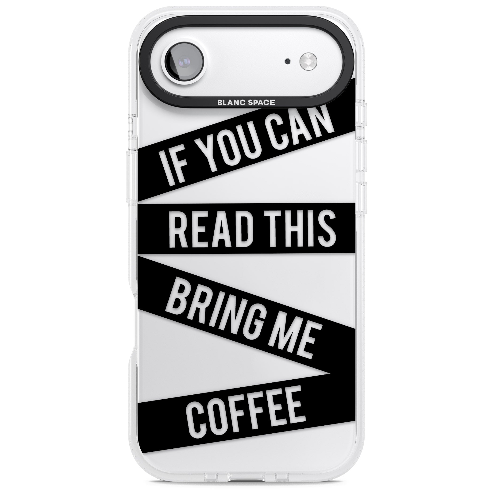 Bring Me Coffee iPhone 17 Air Impact Air Clear Phone Case