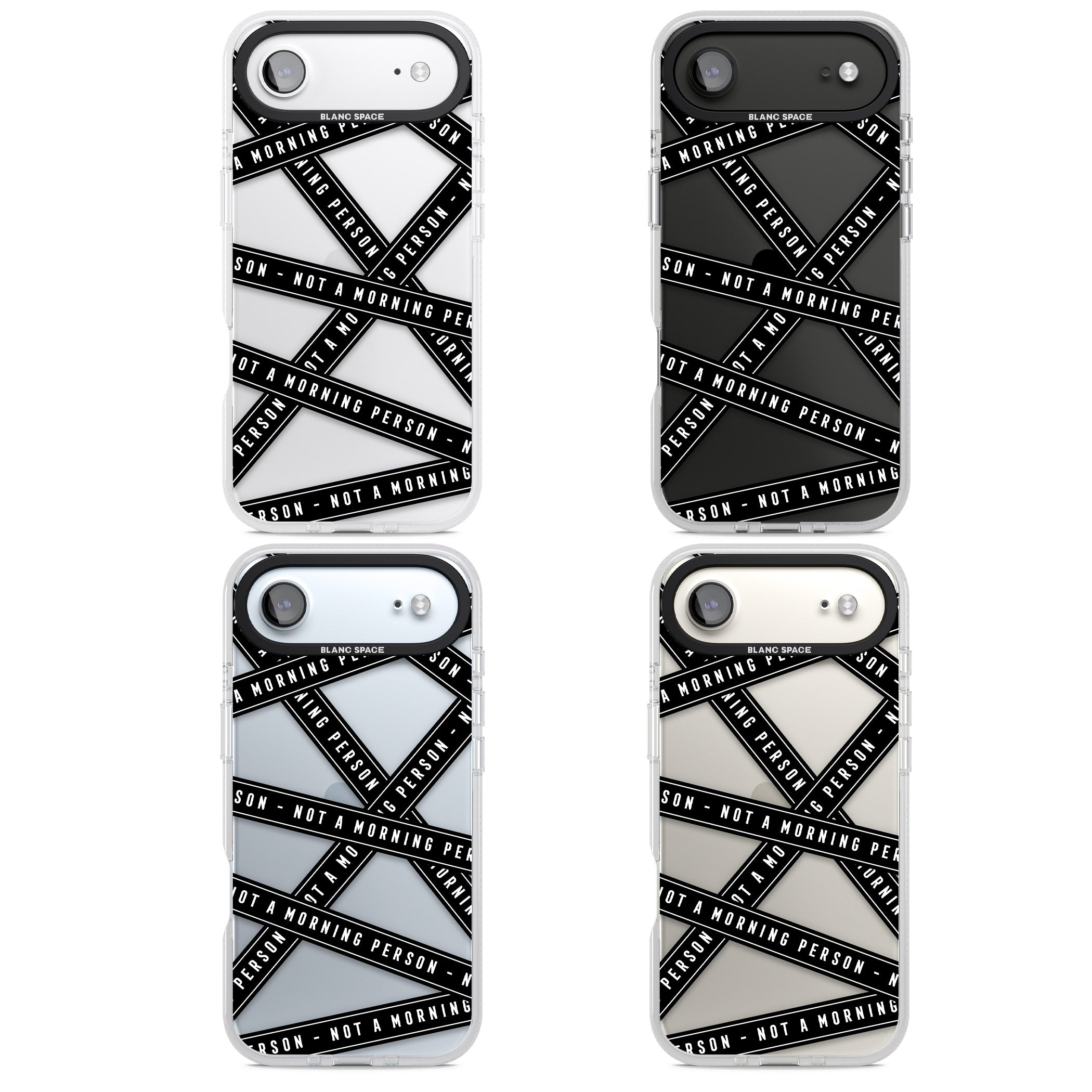 Not A Morning Person iPhone 17 Air Impact Air Clear Phone Case APT Impact Protection
