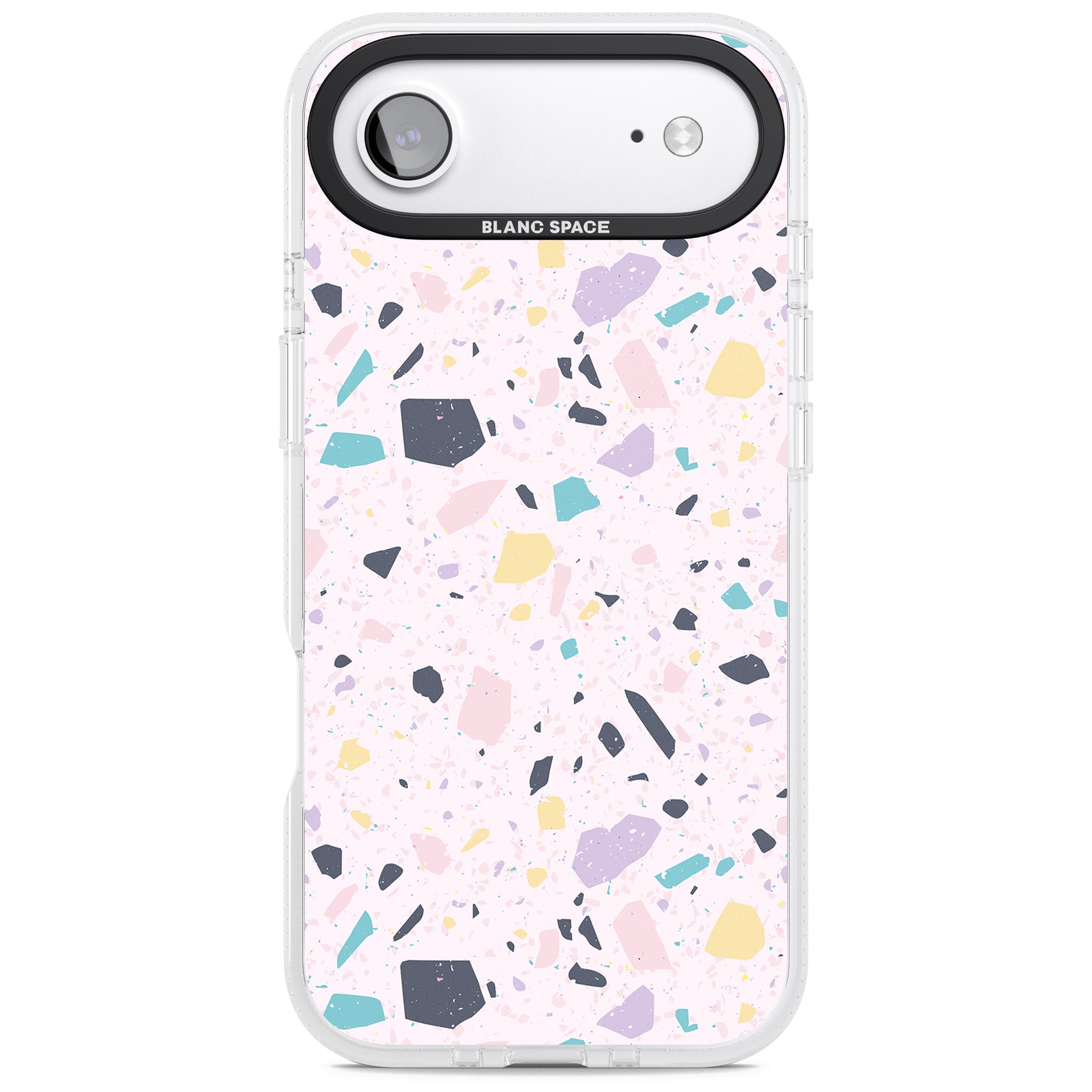 Pink, Purple & Turquoise Terrazzo Pattern iPhone 17 Air Impact Air Clear Phone Case
