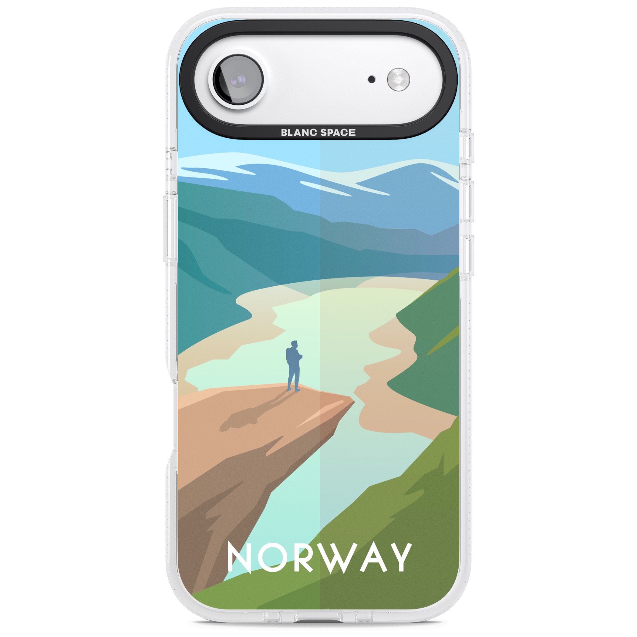 Vintage Travel Poster Norway iPhone 17 Air Impact Air Clear Phone Case
