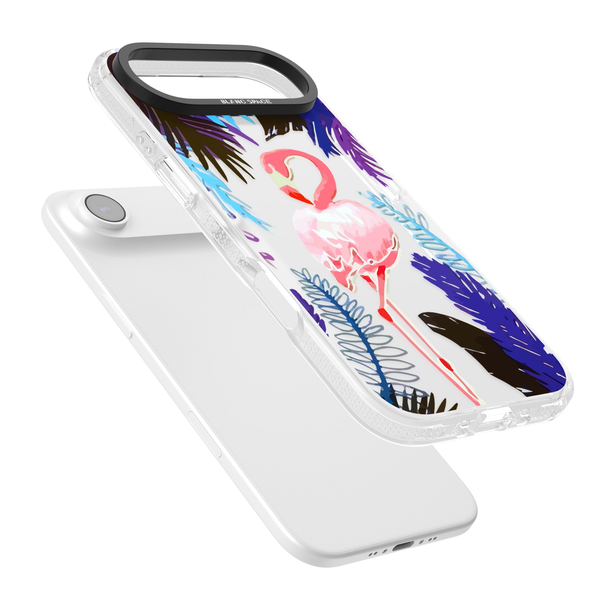 Tropical Flamingo iPhone 17 Air Impact Air Clear Phone Case Colours