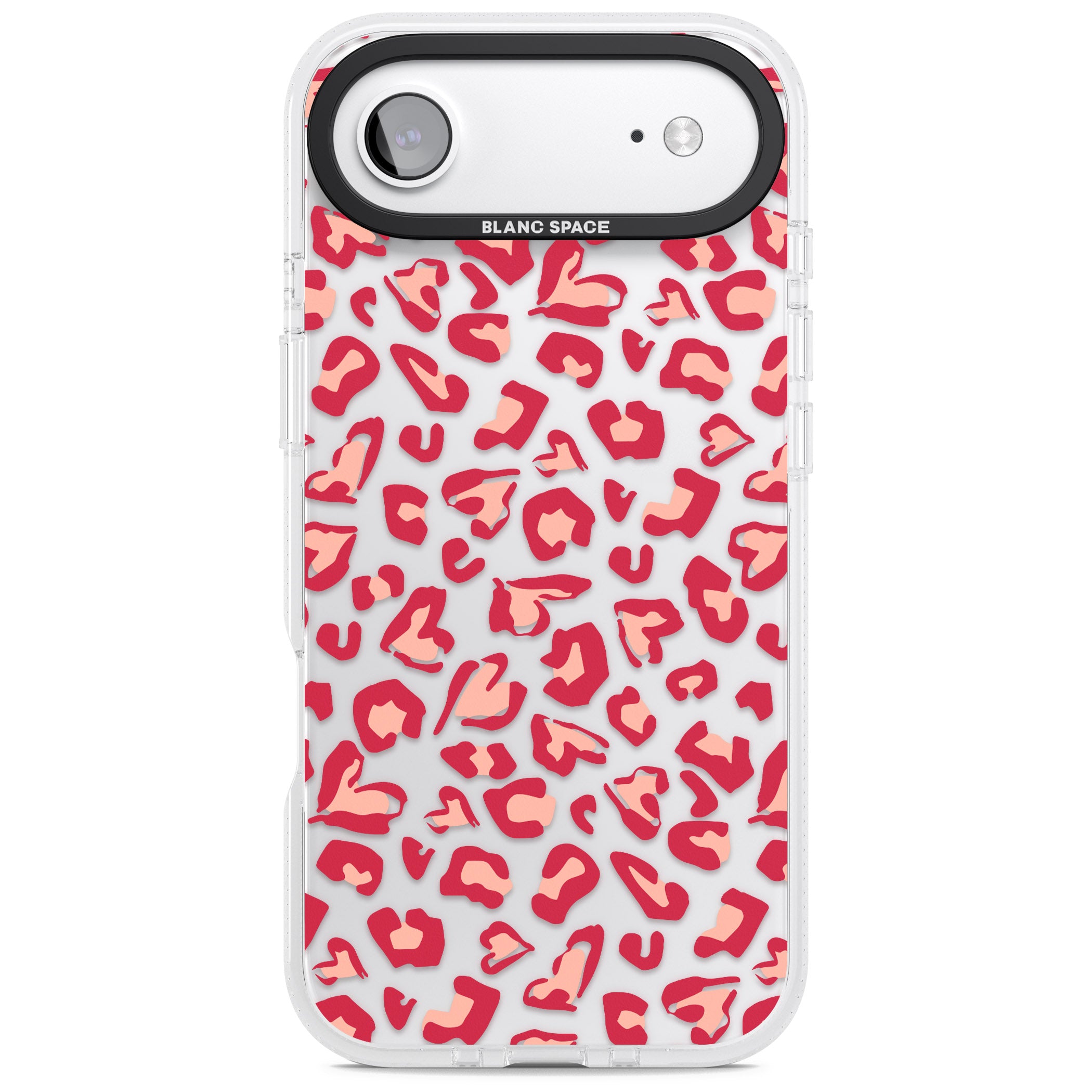 Heart Leopard Print iPhone 17 Air Impact Air Clear Phone Case