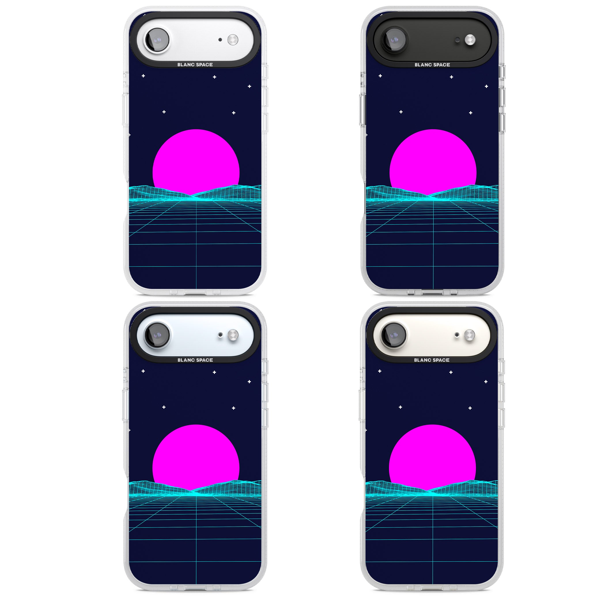 Miami Sunset Vaporwave iPhone 17 Air Impact Air Clear Phone Case APT Impact Protection