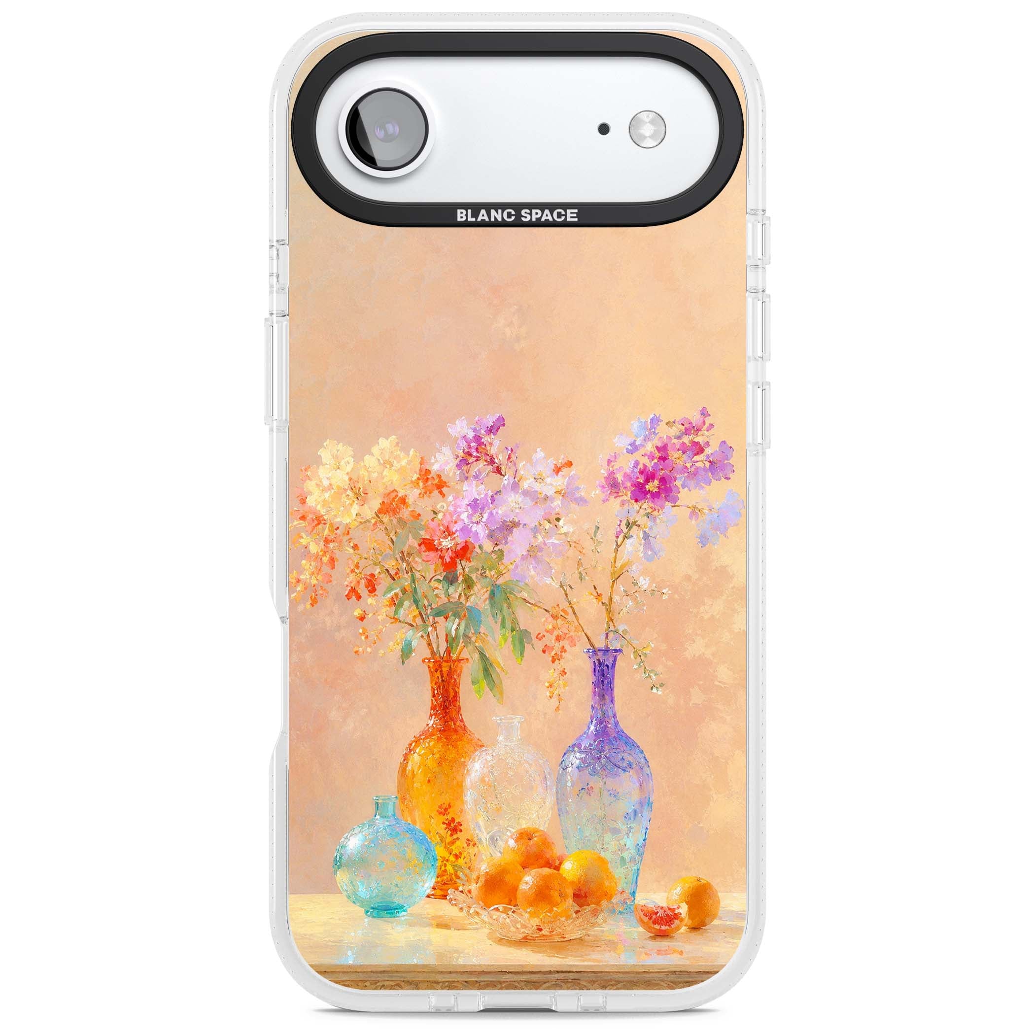 Peach Glass art iPhone case | Clear Case Impact Air case for iPhone Air