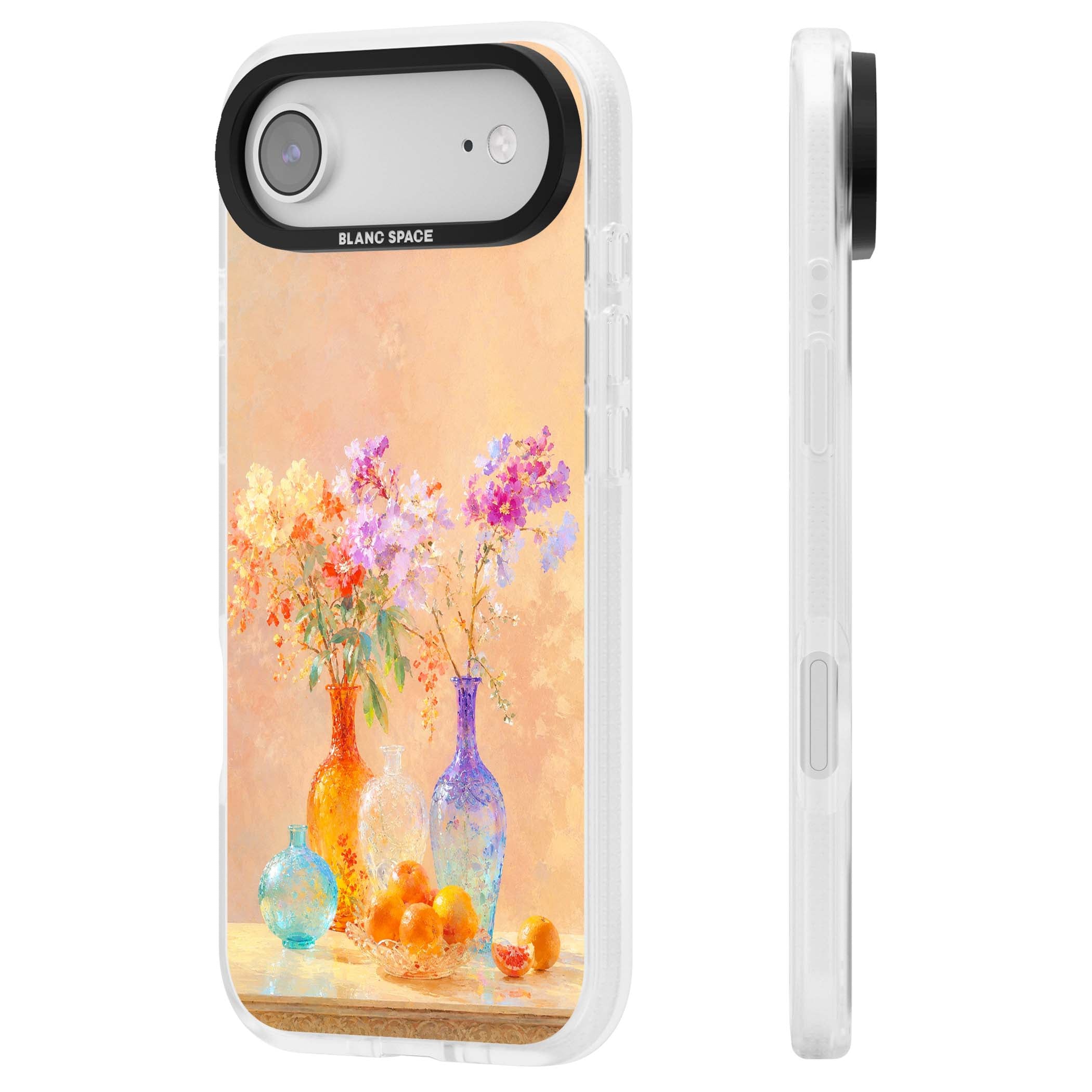 Peach Glass art iPhone case | Clear Case Impact Air case for iPhone Air