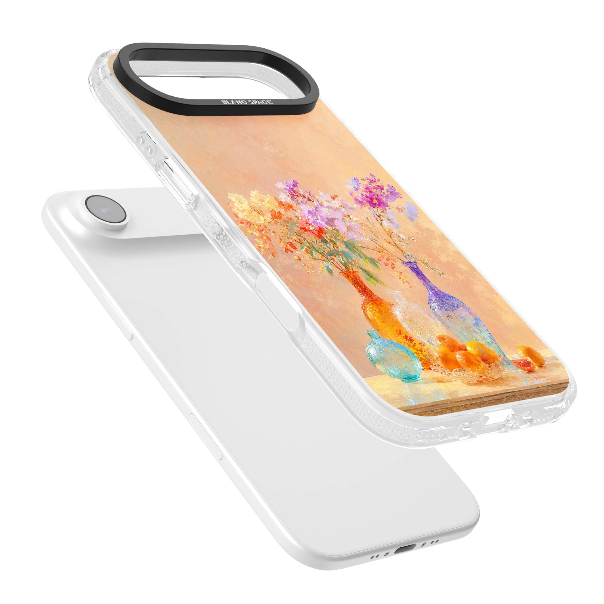Peach Glass art iPhone case | Clear Case Impact Air case for iPhone Air