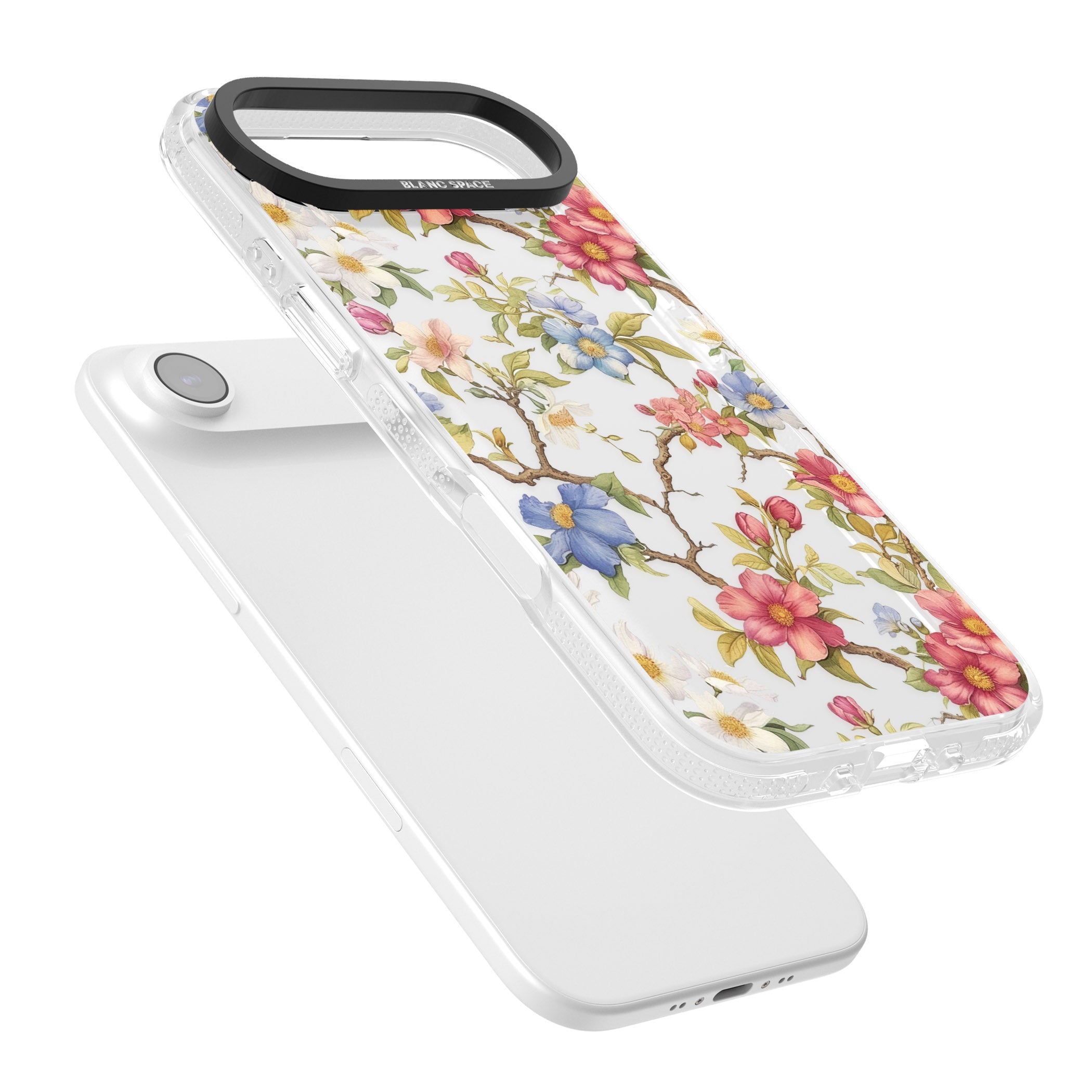 Vintage Vines & Flowers iPhone 17 Air Impact Air Clear Phone Case Colours
