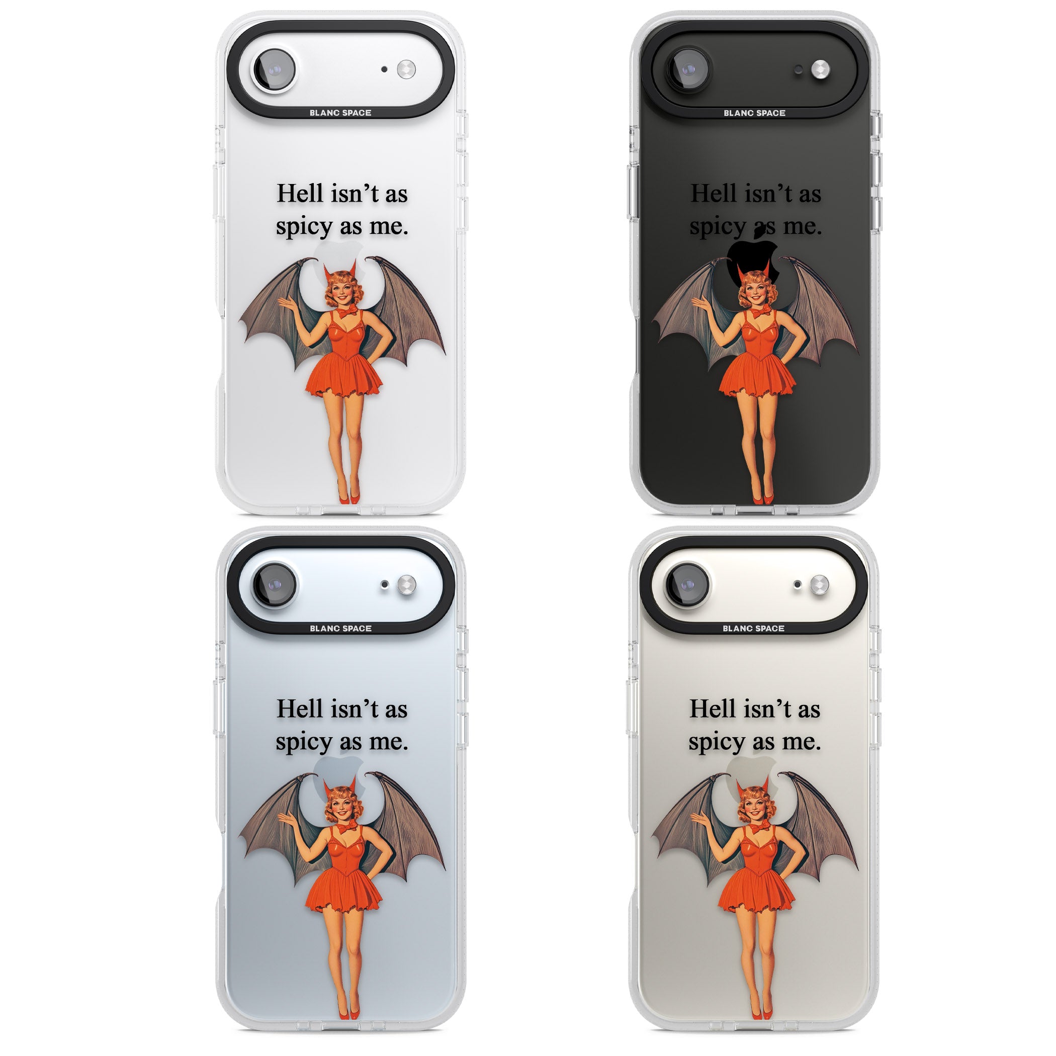 Hell Isnt As Spicy As Me iPhone 17 Air Impact Air Clear Phone Case APT Impact Protection