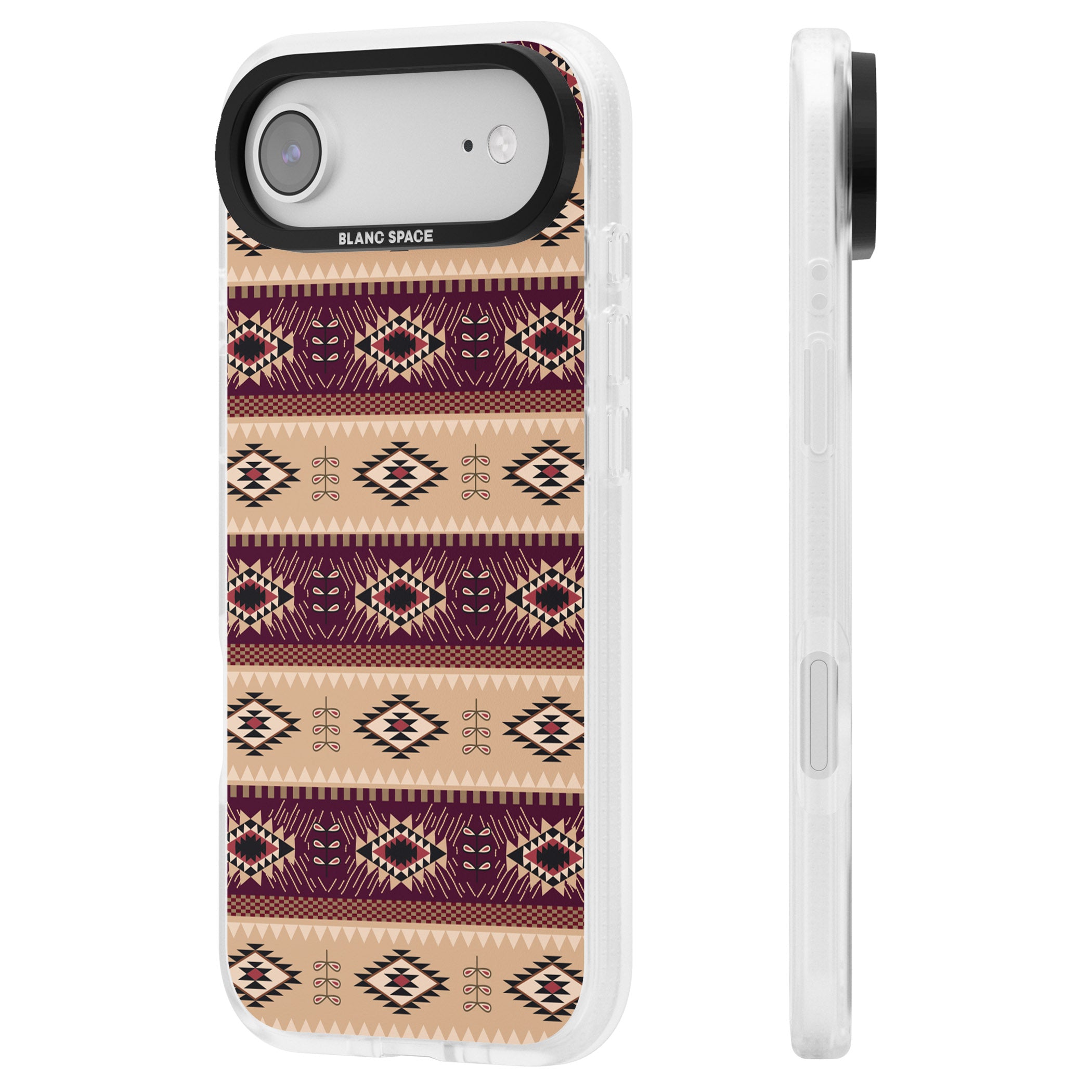 Western Poncho iPhone 17 Air Impact Air Clear Phone Case Side Profile