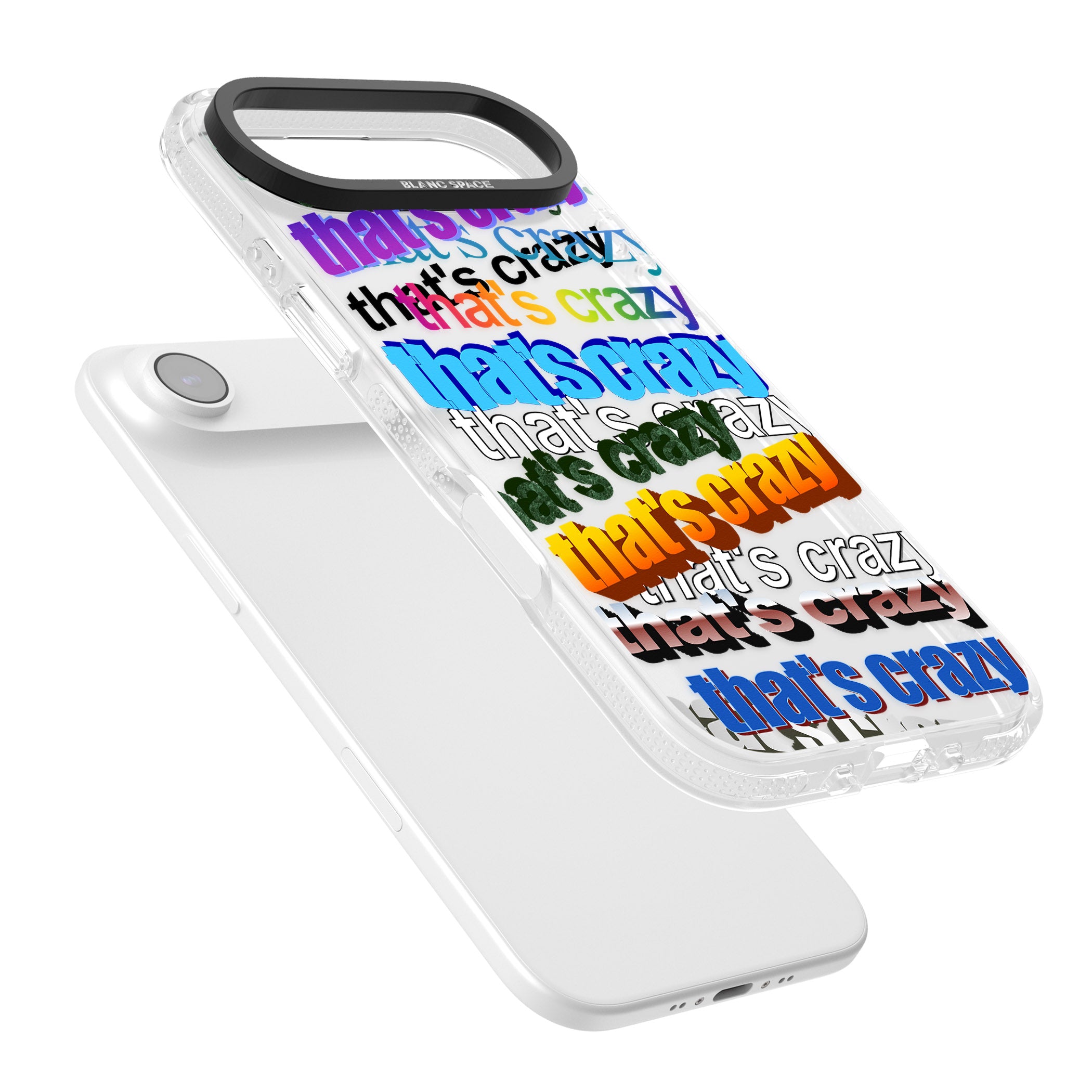 That'S Crazy Typography iPhone 17 Air Impact Air Clear Phone Case Colours