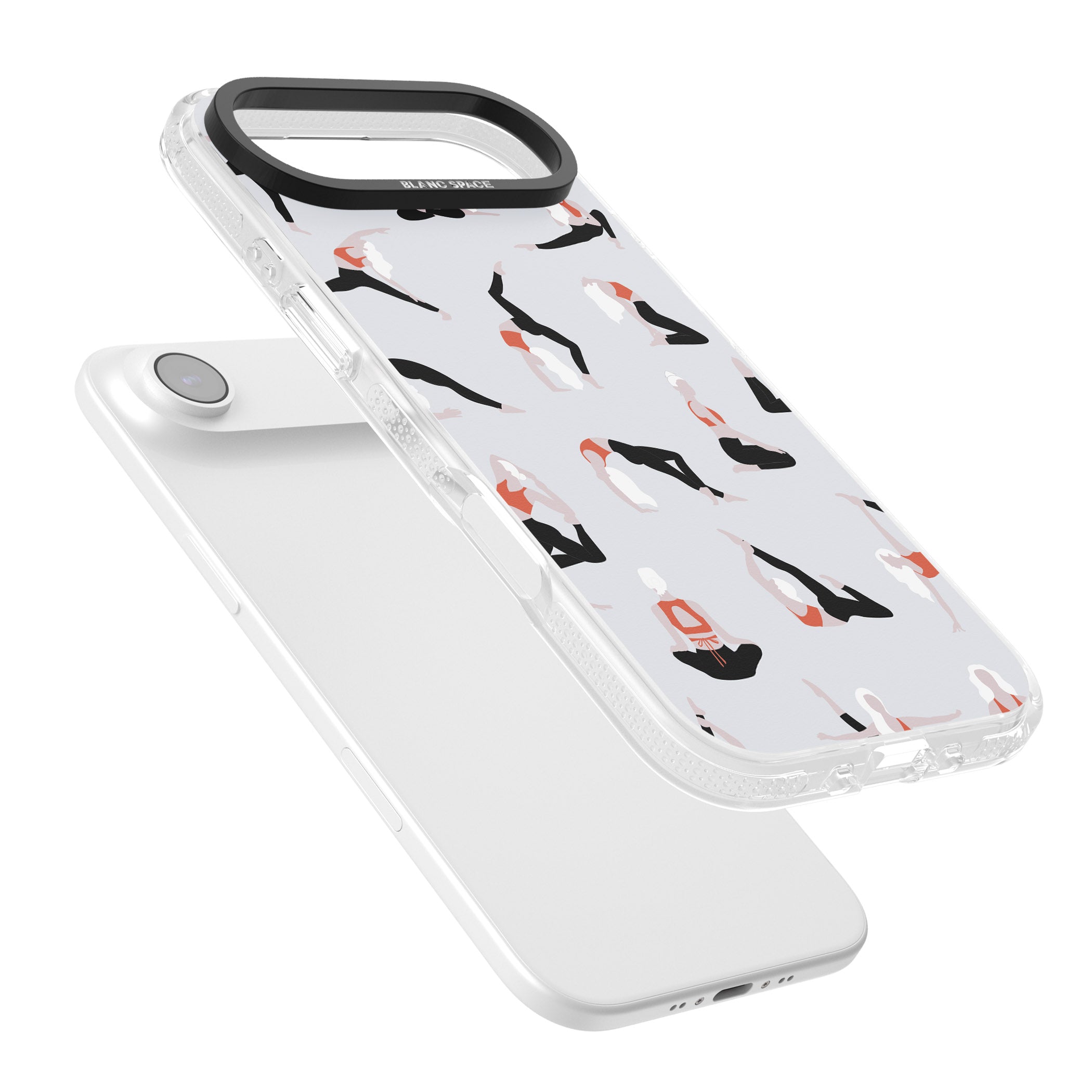 Yoga Poses Standard iPhone 17 Air Impact Air Clear Phone Case Colours