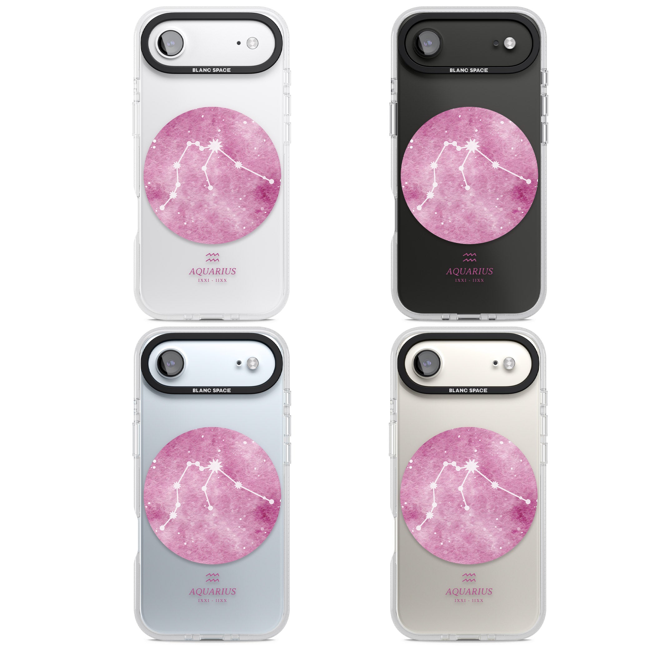 Aquarius Zodiac iPhone 17 Air Impact Air Clear Phone Case APT Impact Protection