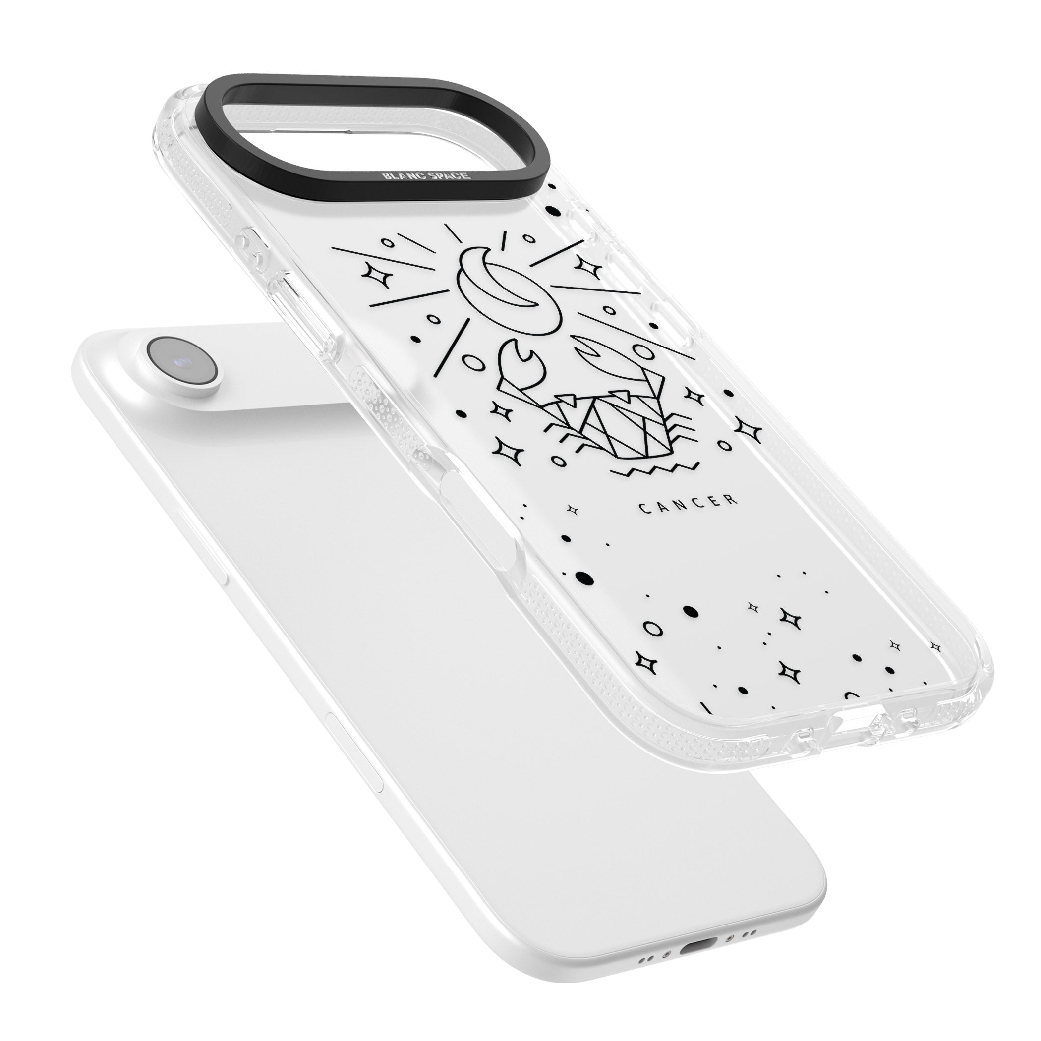 Zodiac Cancer Moon iPhone 17 Air Impact Air Clear Phone Case Colours